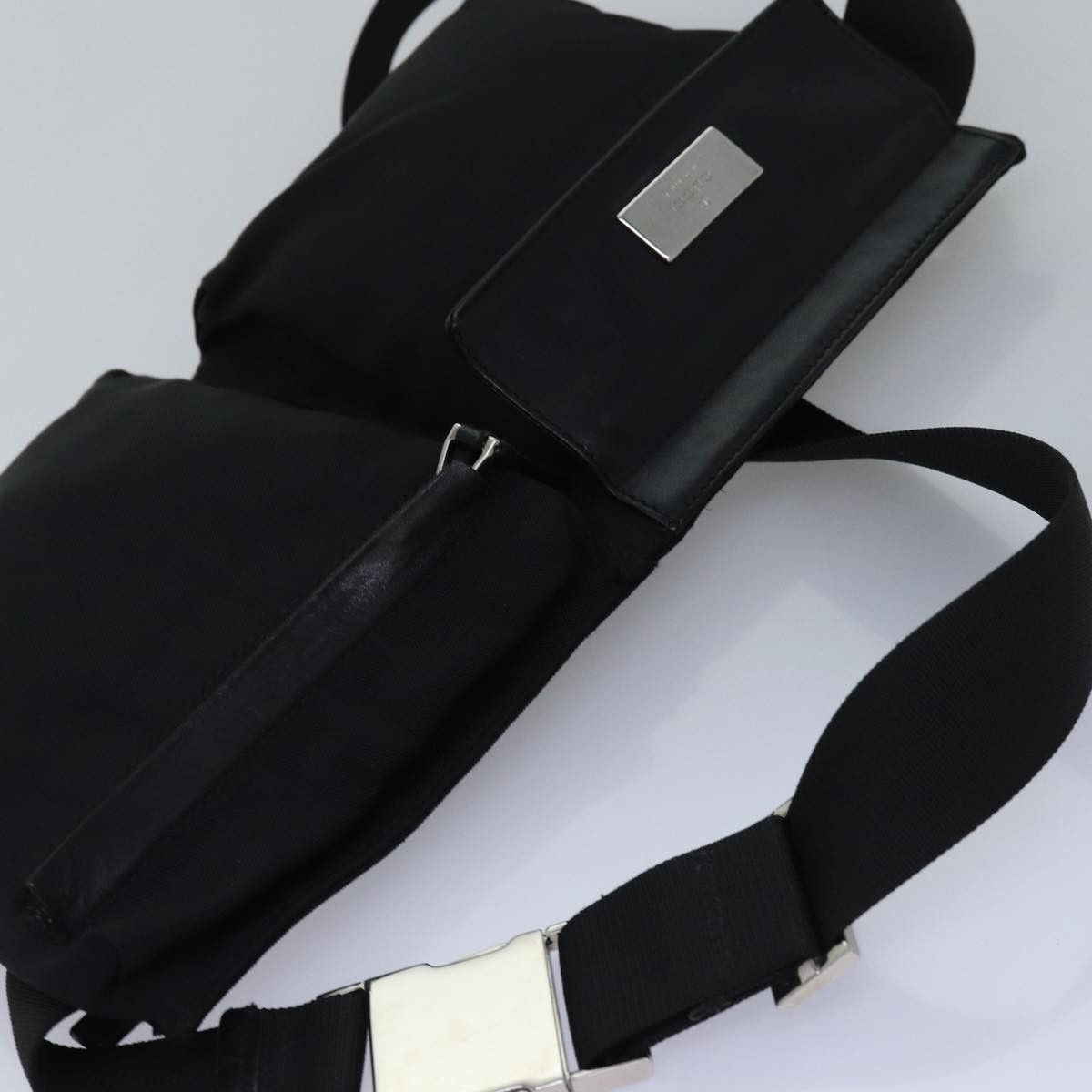 Gucci Belt Bag Black Synthetic Shoulder Bag (Pre-Owned) Size ONE SIZE - 4 Thumbnail
