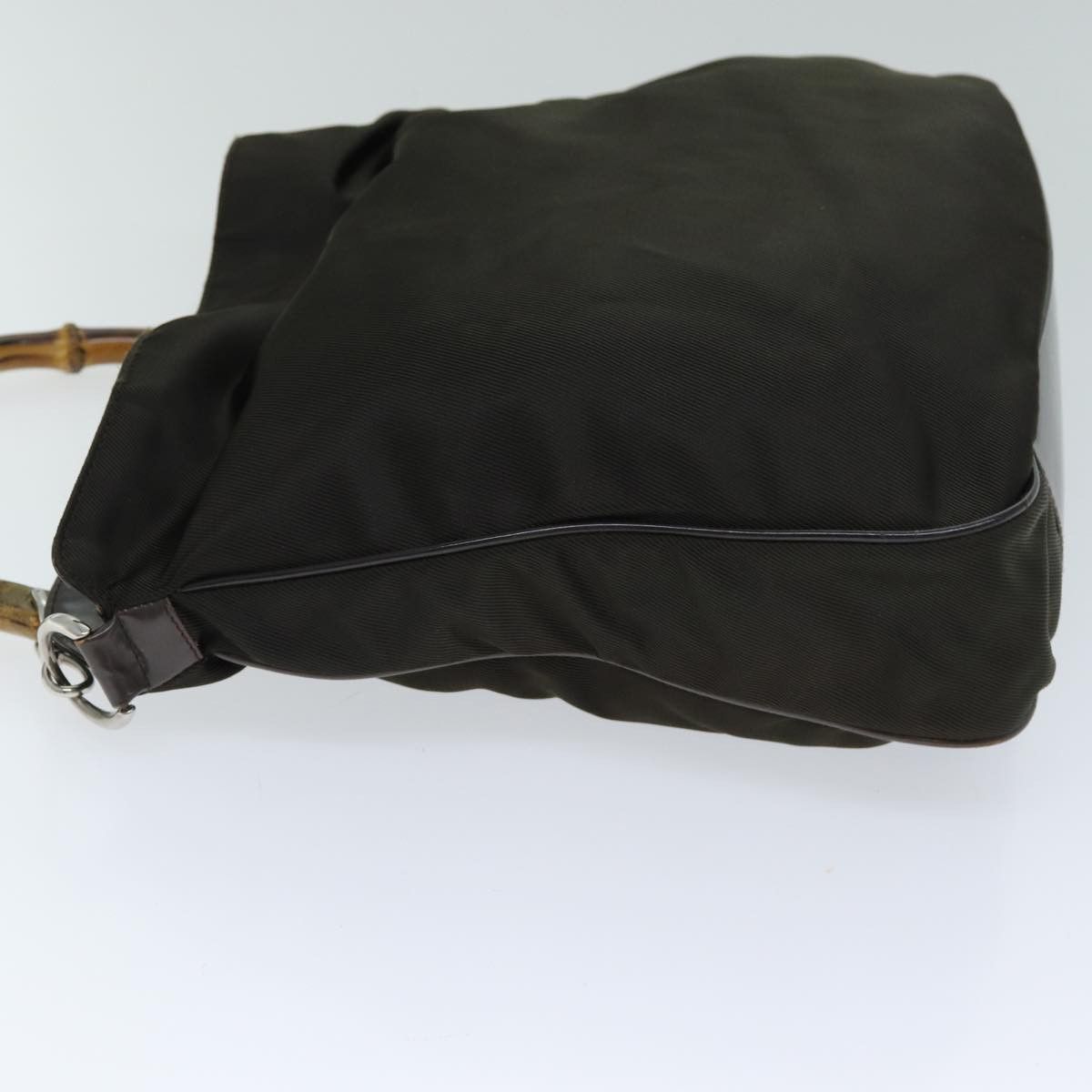 Gucci Bamboo Khaki Synthetic Handbag (Pre-Owned) Size ONE SIZE - 10 Thumbnail