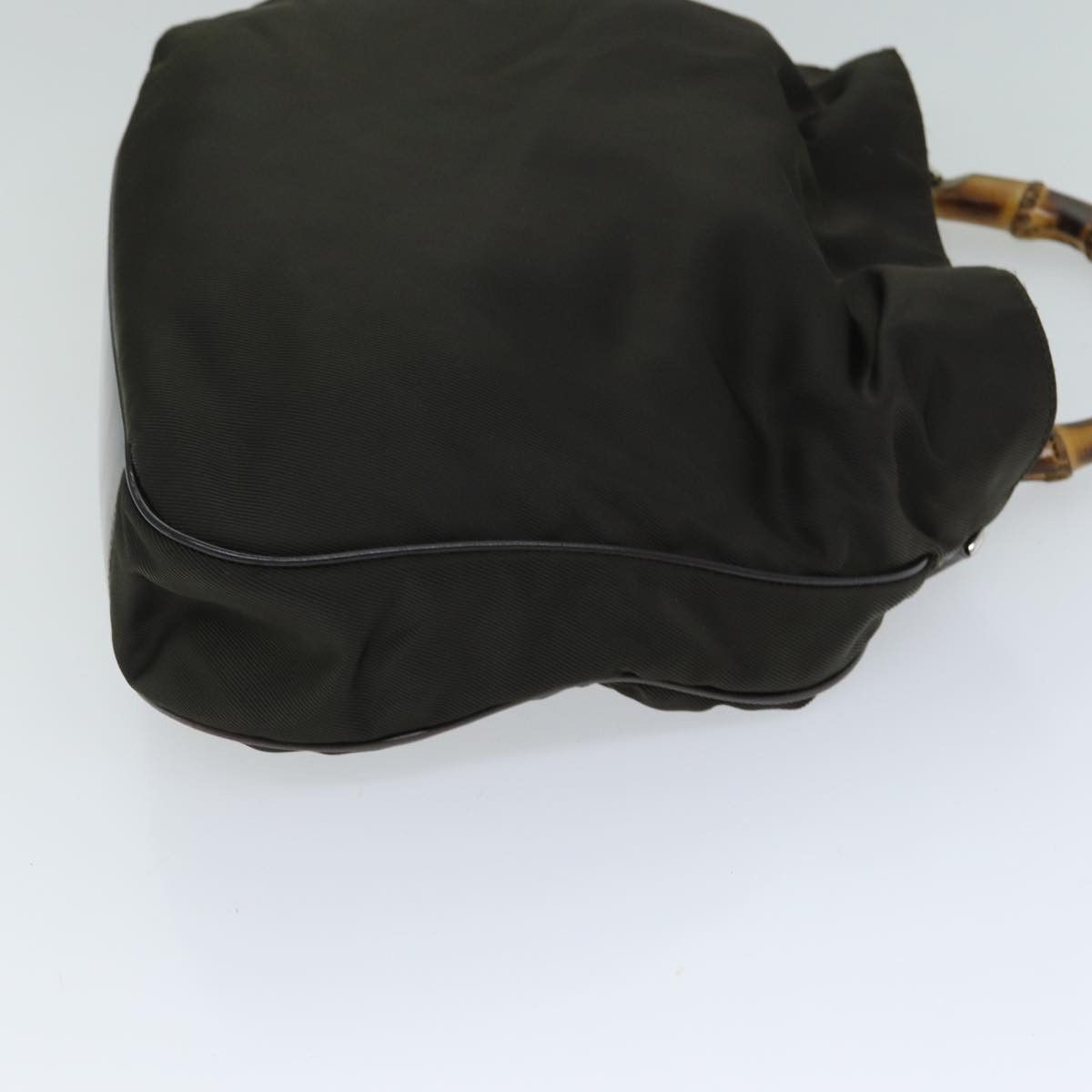 Gucci Bamboo Khaki Synthetic Handbag (Pre-Owned) Size ONE SIZE - 9 Thumbnail