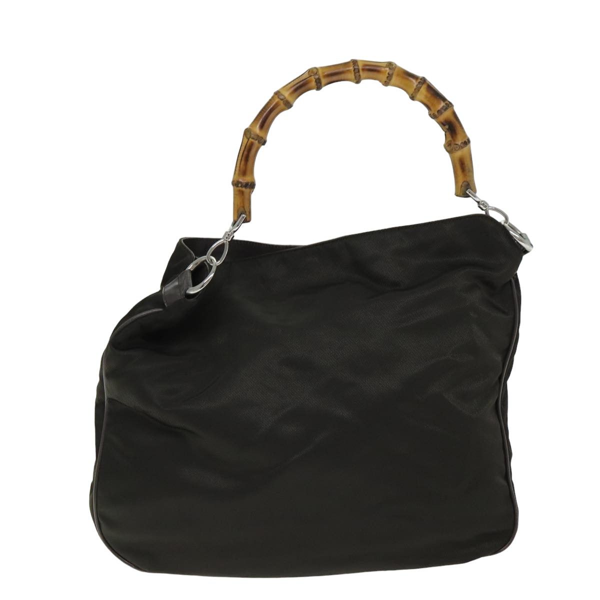 Gucci Bamboo Khaki Synthetic Handbag (Pre-Owned) Size ONE SIZE - 2 Thumbnail