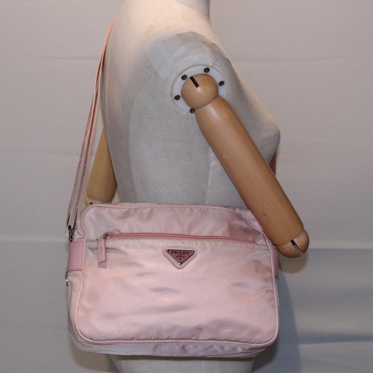 Prada Pink Synthetic Shoulder Bag (Pre-Owned) Size ONE SIZE - 7 Thumbnail