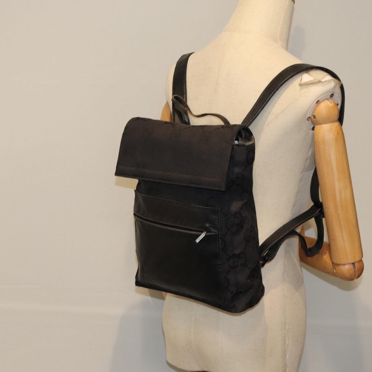 Gucci Ophidia Backpack Black Canvas Backpack Bag (Pre-Owned) Size ONE SIZE - 7 Thumbnail