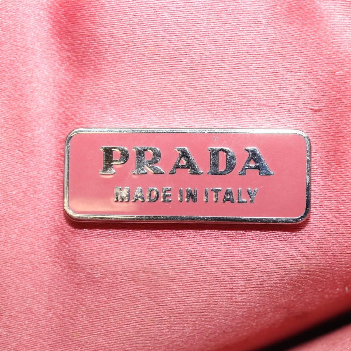 Prada Pink Canvas Clutch Bag (Pre-Owned) Size ONE SIZE - 7 Thumbnail
