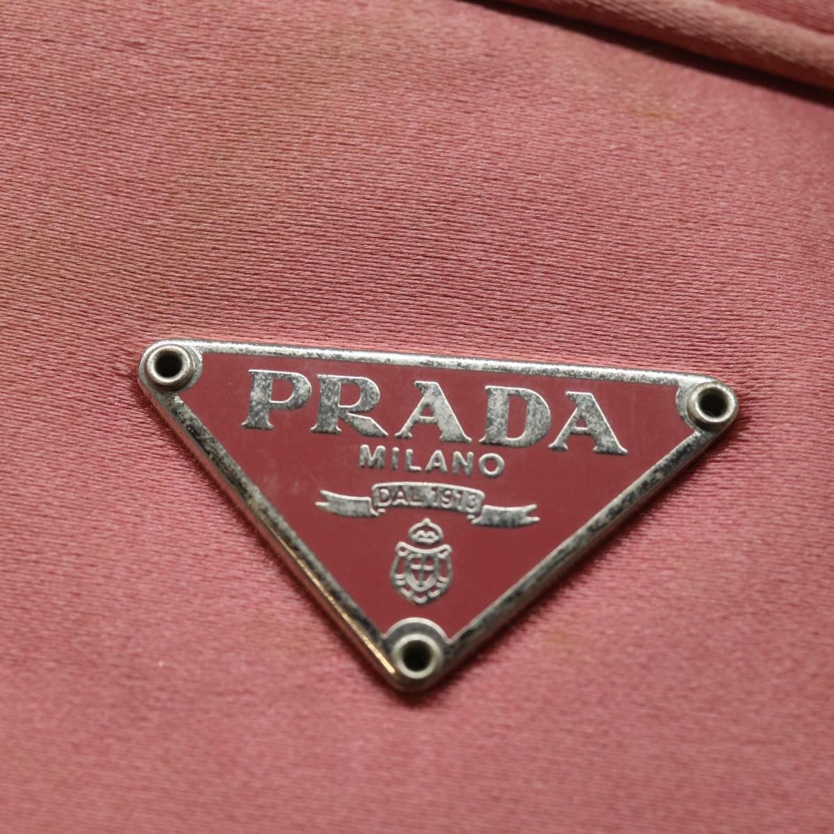 Prada Pink Canvas Clutch Bag (Pre-Owned) Size ONE SIZE - 8 Thumbnail