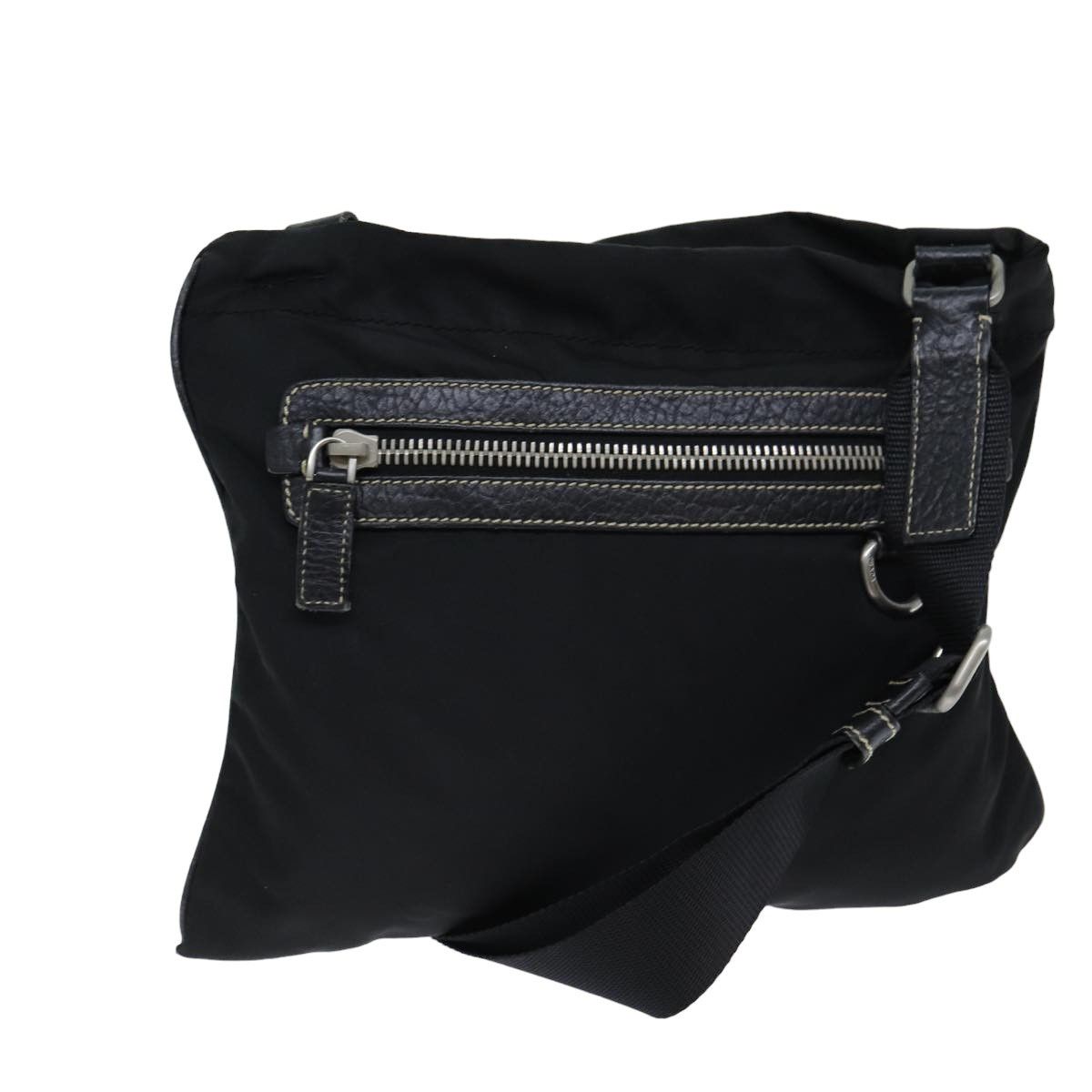 Prada Tessuto Black Synthetic Shoulder Bag (Pre-Owned) Size ONE SIZE - 11 Thumbnail