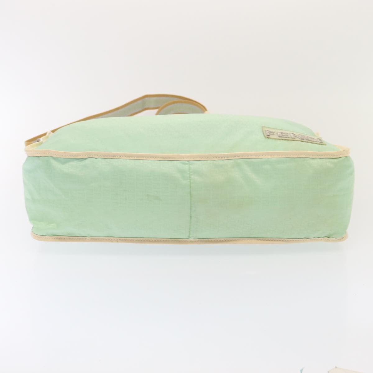 Fendi Zucchino Green Canvas Shoulder Bag (Pre-Owned) Size ONE SIZE - 3 Thumbnail