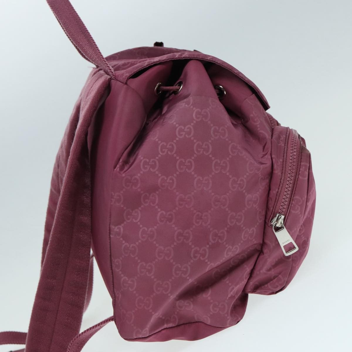 Gucci Gg Canvas Purple Synthetic Backpack Bag (Pre-Owned) Size ONE SIZE - 7 Thumbnail