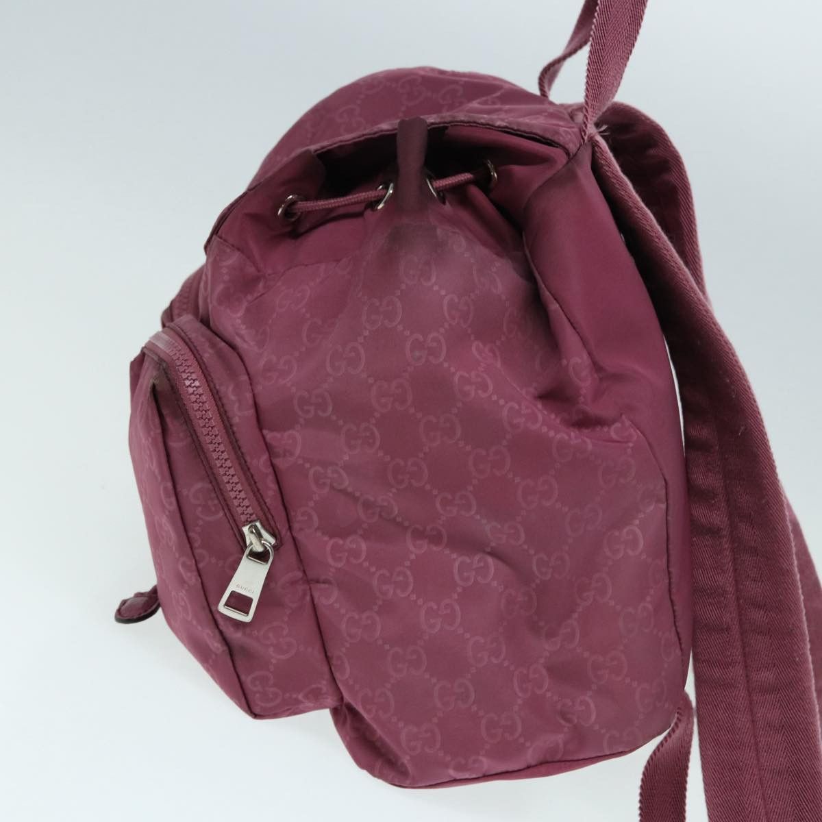 Gucci Gg Canvas Purple Synthetic Backpack Bag (Pre-Owned) Size ONE SIZE - 4 Thumbnail