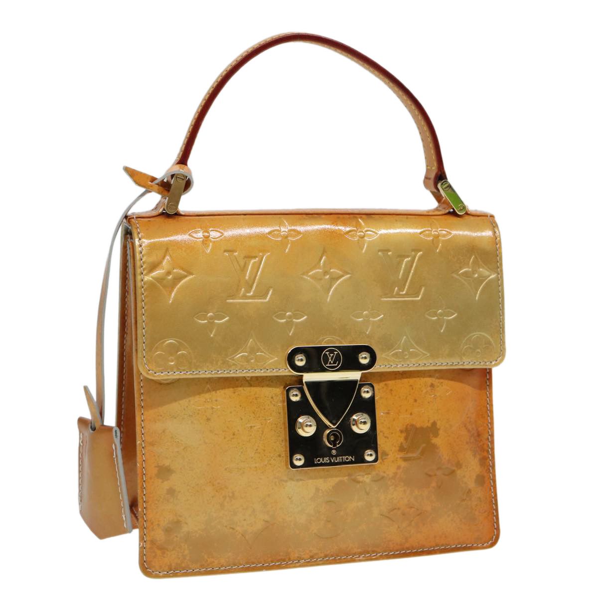 Louis Vuitton Spring Street Beige Patent Leather Handbag (Pre-Owned) Size ONE SIZE - 9 Thumbnail