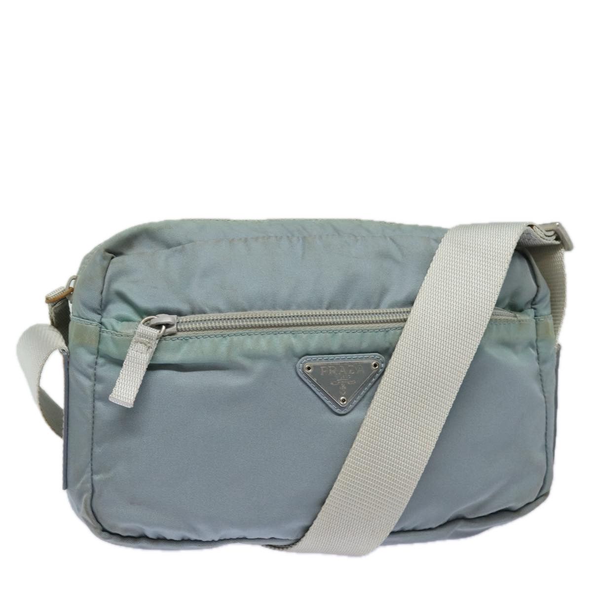 Prada Tessuto Blue Synthetic Shoulder Bag (Pre-Owned) Size ONE SIZE - 16 Thumbnail