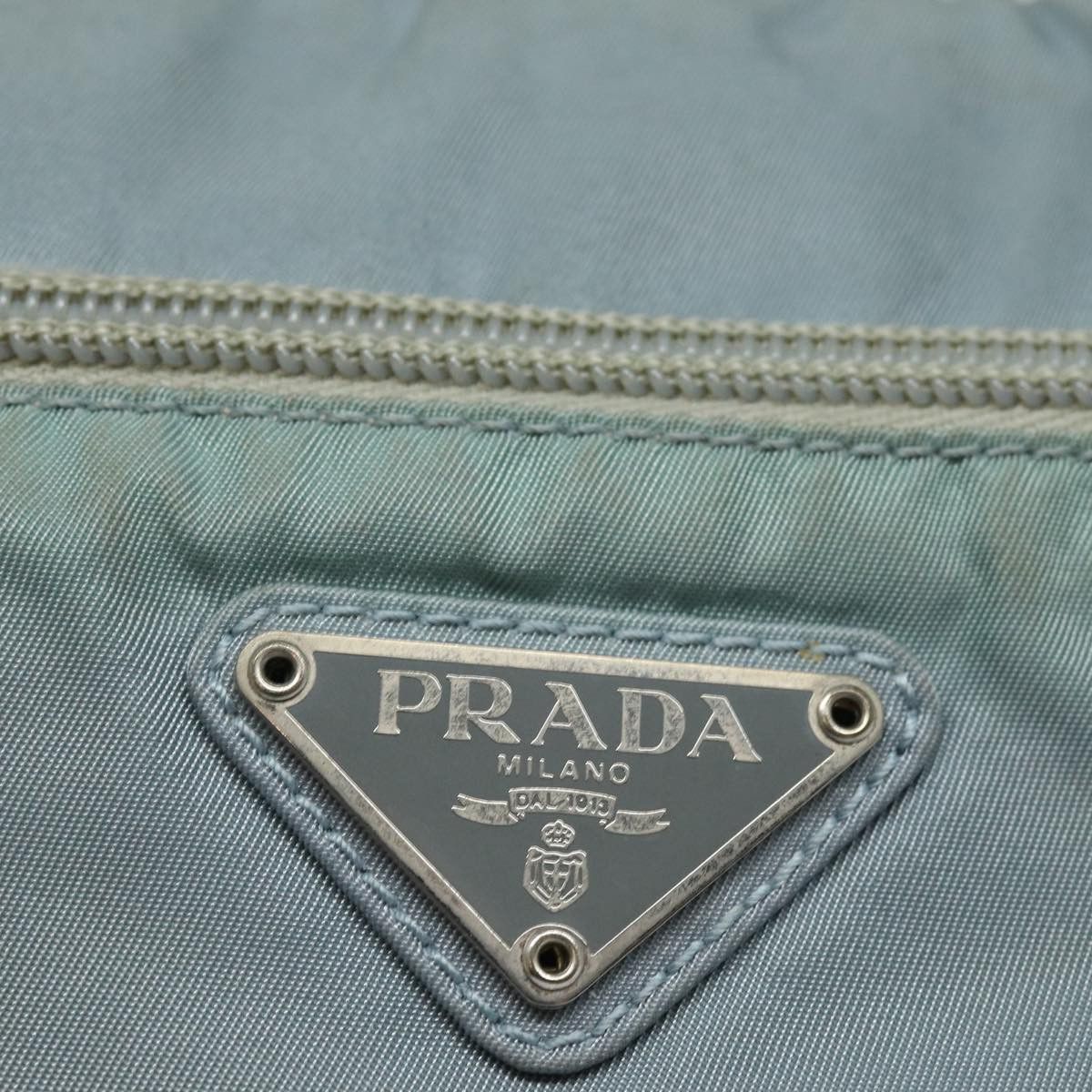 Prada Tessuto Blue Synthetic Shoulder Bag (Pre-Owned) Size ONE SIZE - 18 Thumbnail