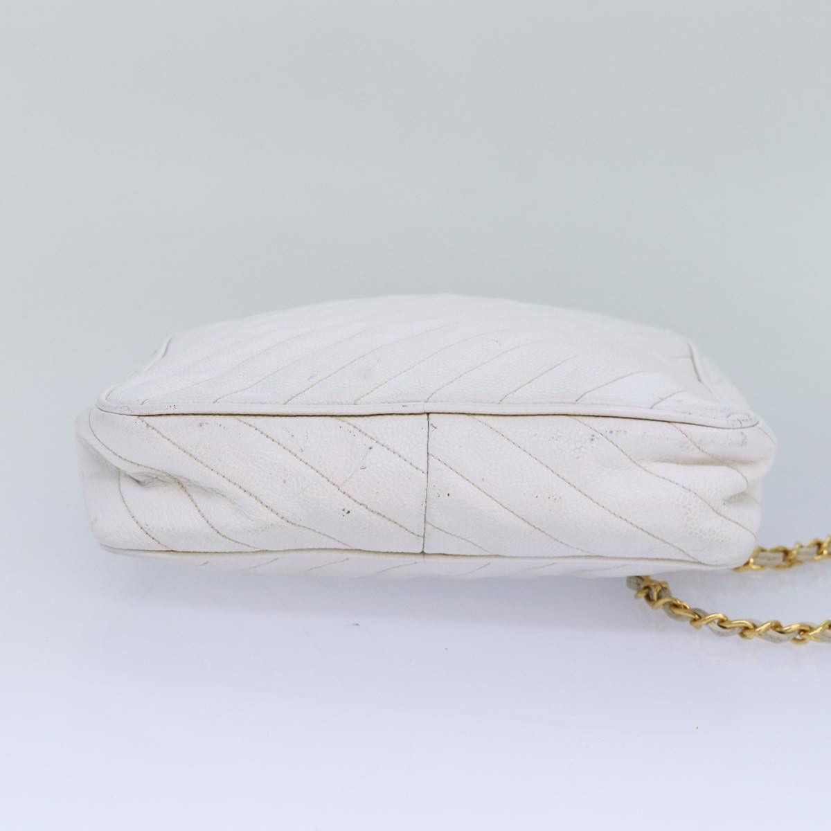 Chanel Mademoiselle White Leather Shoulder Bag (Pre-Owned) Size ONE SIZE - 15 Thumbnail
