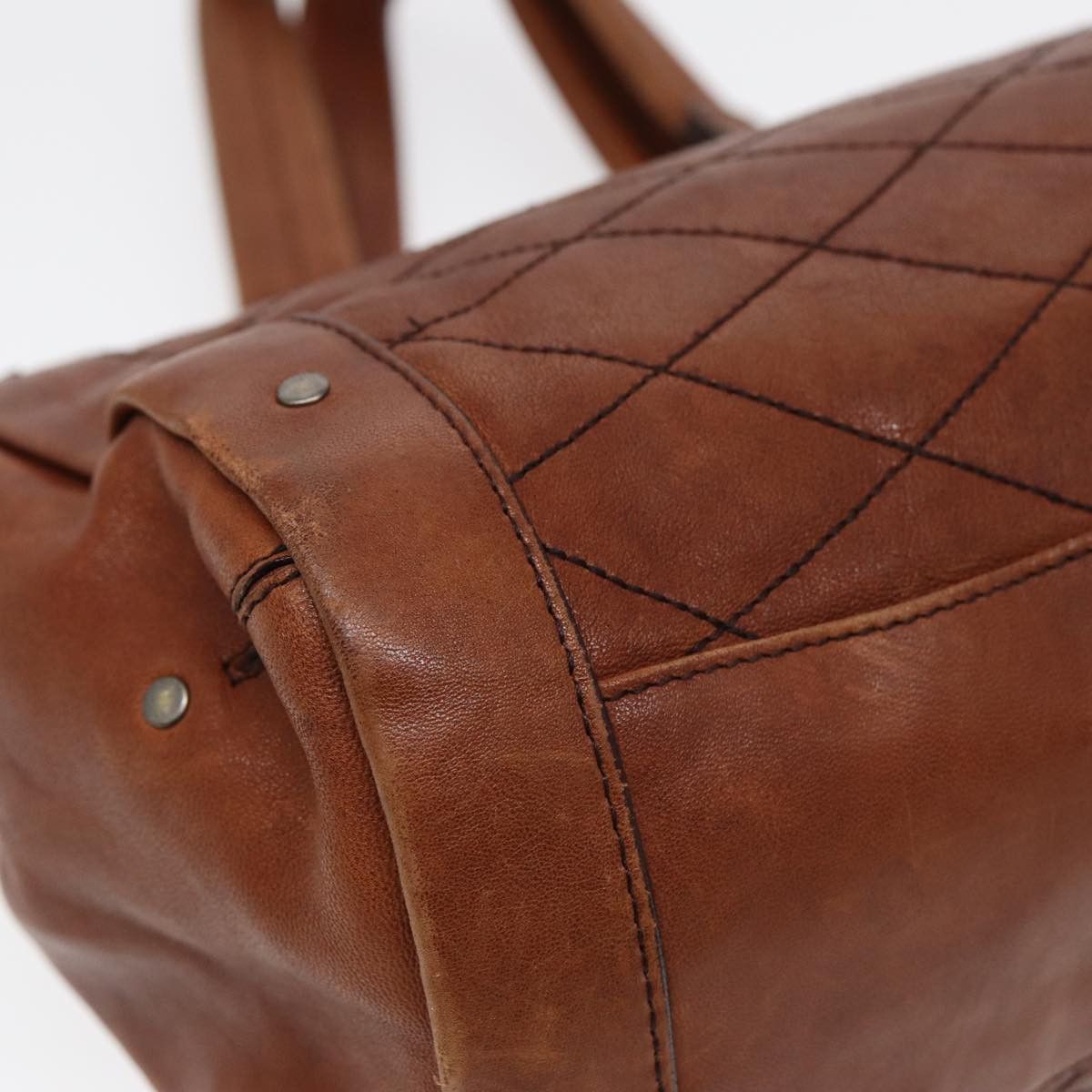 Bally Brown Leather Handbag (Pre-Owned) Size ONE SIZE - 12 Thumbnail