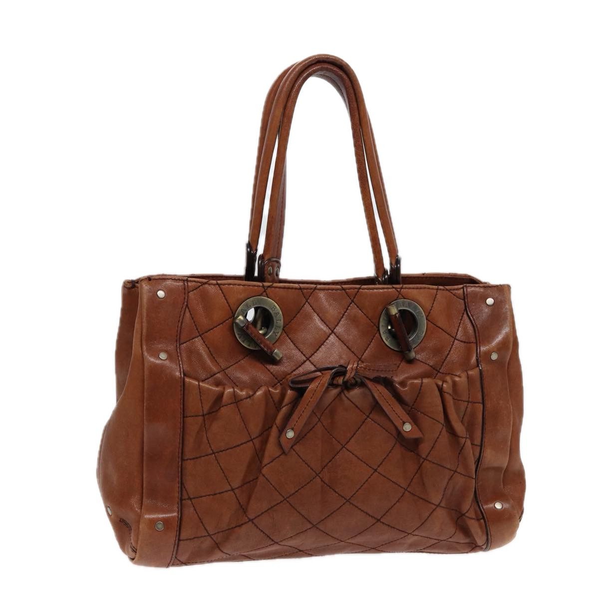 Bally Brown Leather Handbag (Pre-Owned) Size ONE SIZE - 15 Thumbnail