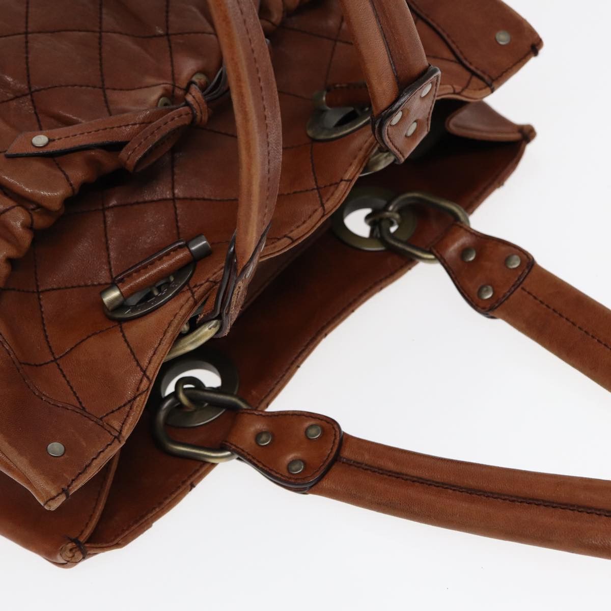 Bally Brown Leather Handbag (Pre-Owned) Size ONE SIZE - 6 Thumbnail