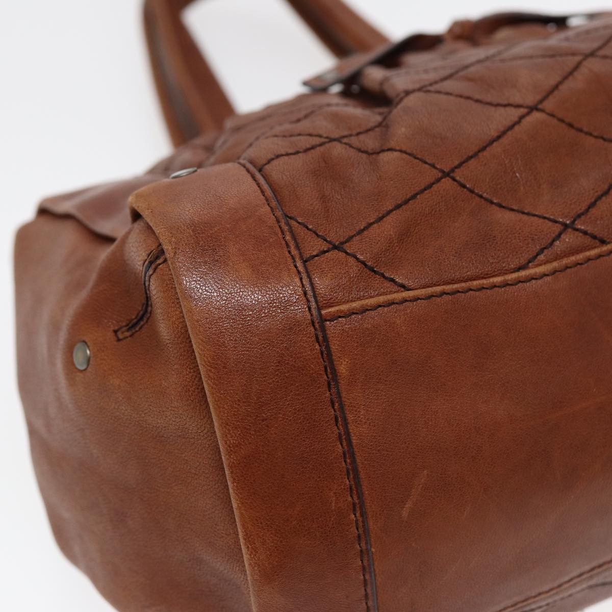 Bally Brown Leather Handbag (Pre-Owned) Size ONE SIZE - 5 Thumbnail