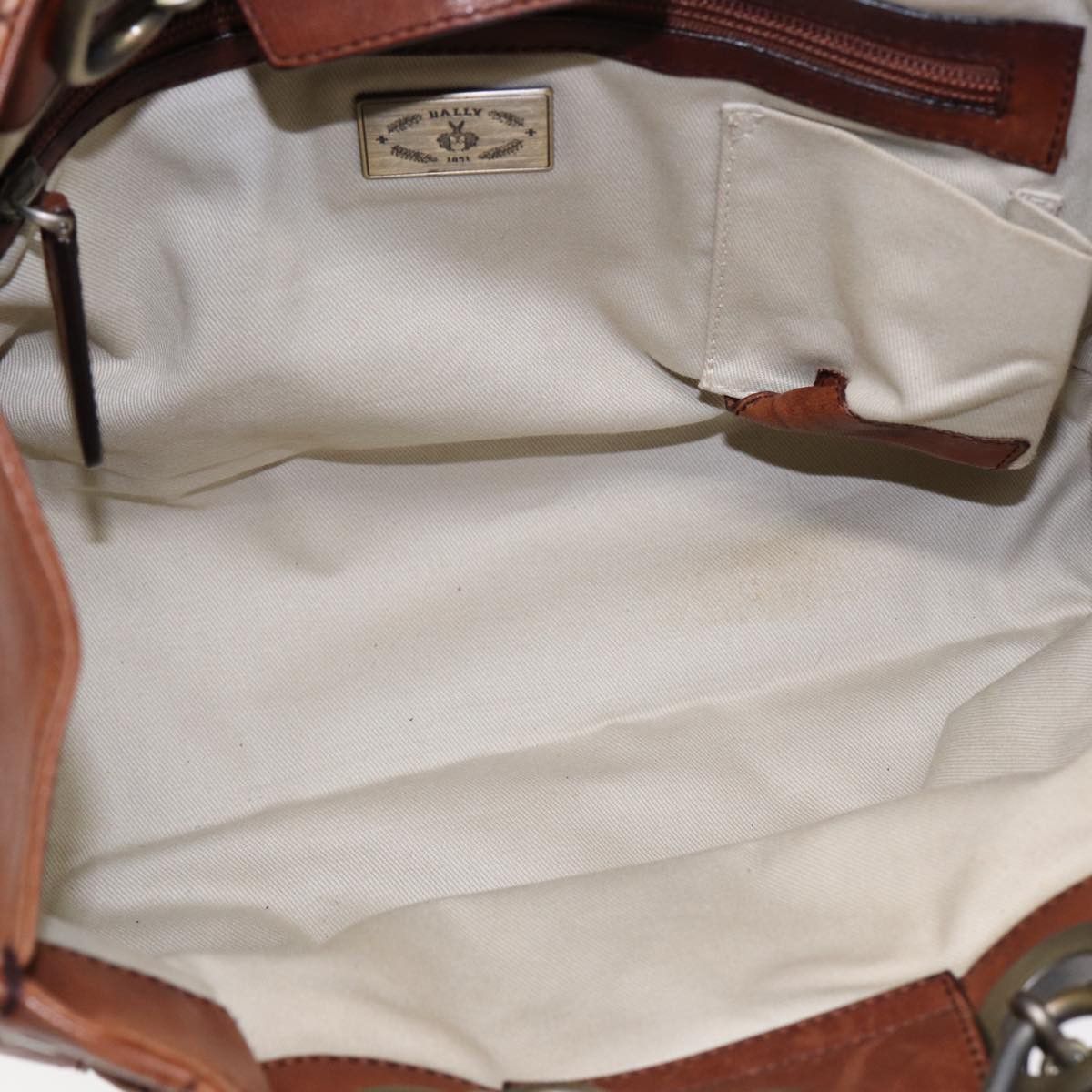 Bally Brown Leather Handbag (Pre-Owned) Size ONE SIZE - 7 Thumbnail