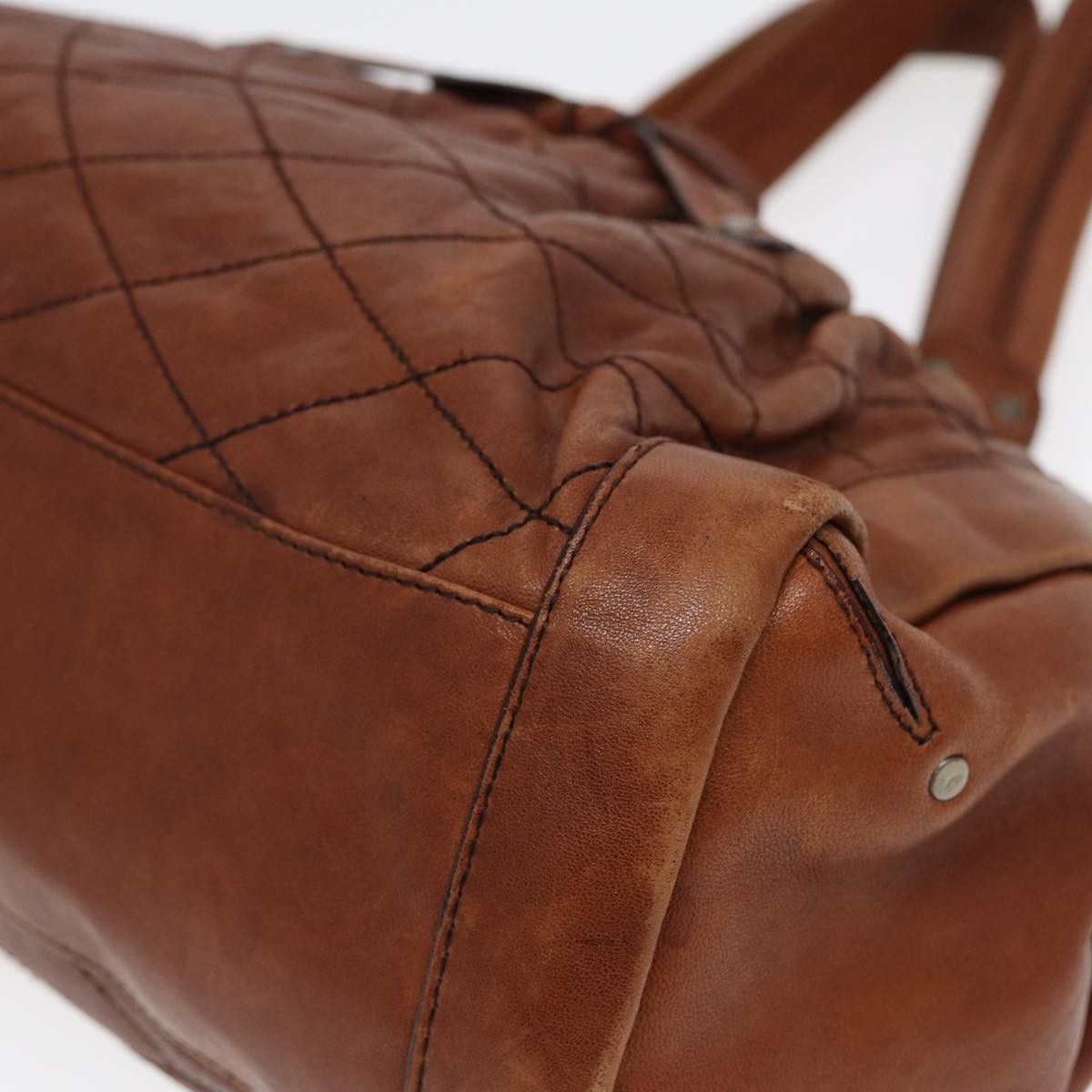 Bally Brown Leather Handbag (Pre-Owned) Size ONE SIZE - 14 Thumbnail
