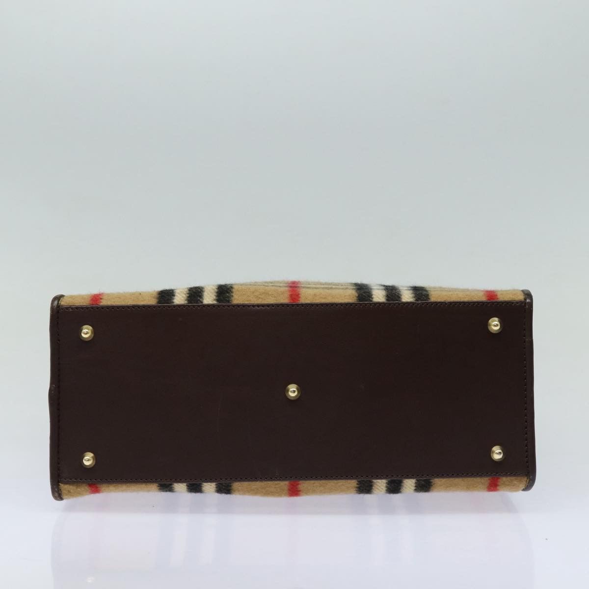 Burberry Nova Check Beige Wool Shoulder Bag (Pre-Owned) Size ONE SIZE - 3 Thumbnail