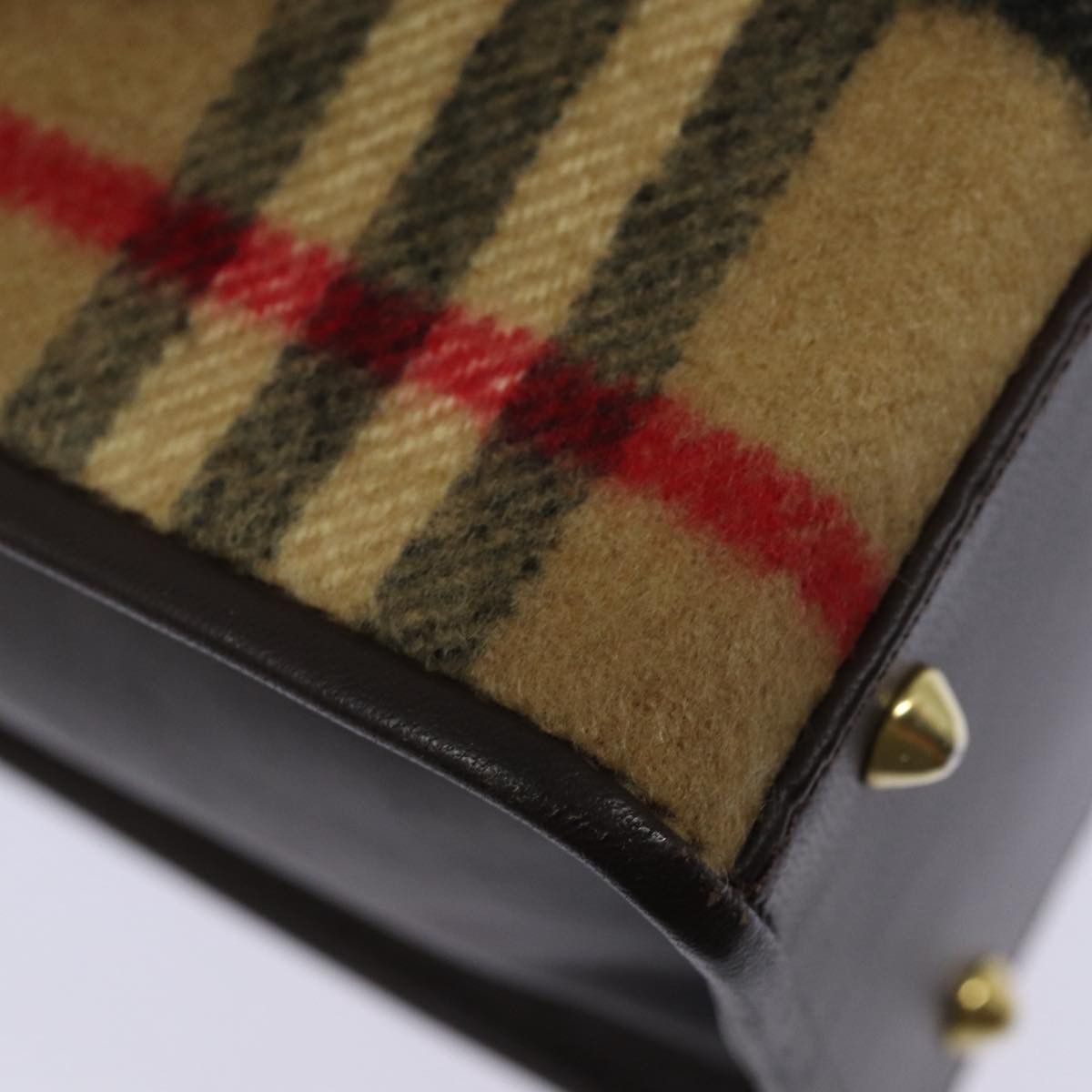 Burberry Nova Check Beige Wool Shoulder Bag (Pre-Owned) Size ONE SIZE - 15 Thumbnail