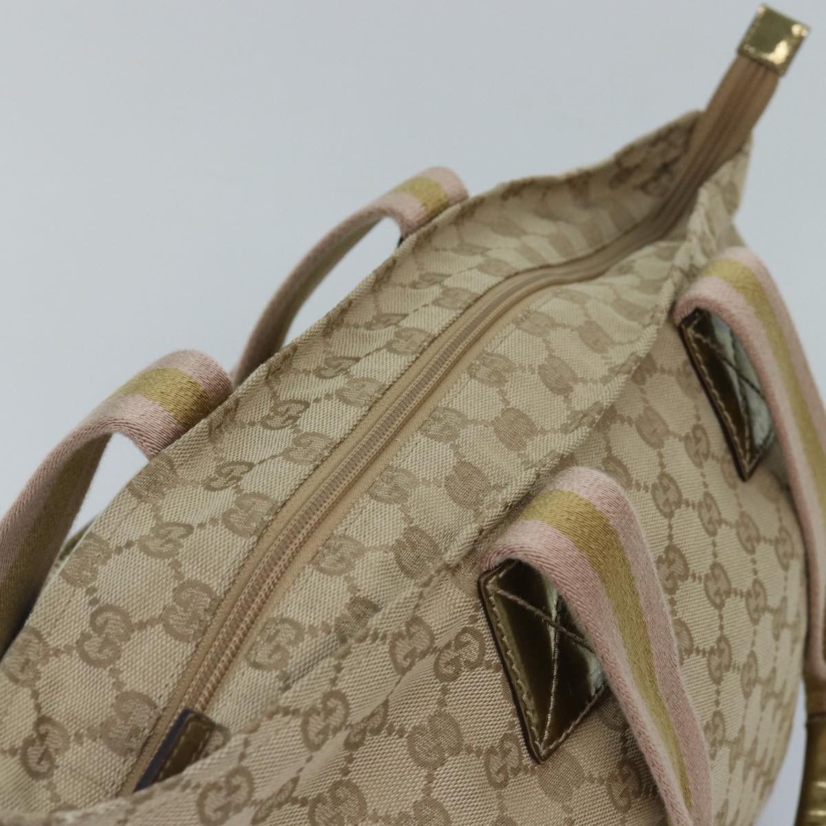 Gucci Gg Canvas Beige Canvas Tote Bag (Pre-Owned) Size ONE SIZE - 10 Thumbnail