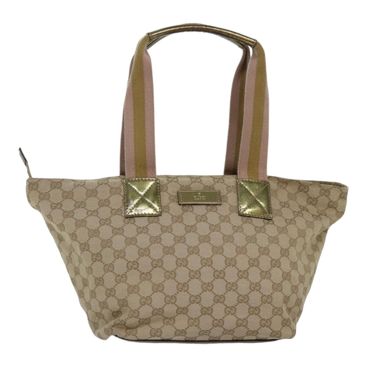 Gucci Gg Canvas Beige Canvas Tote Bag (Pre-Owned) Size ONE SIZE - 20 Thumbnail