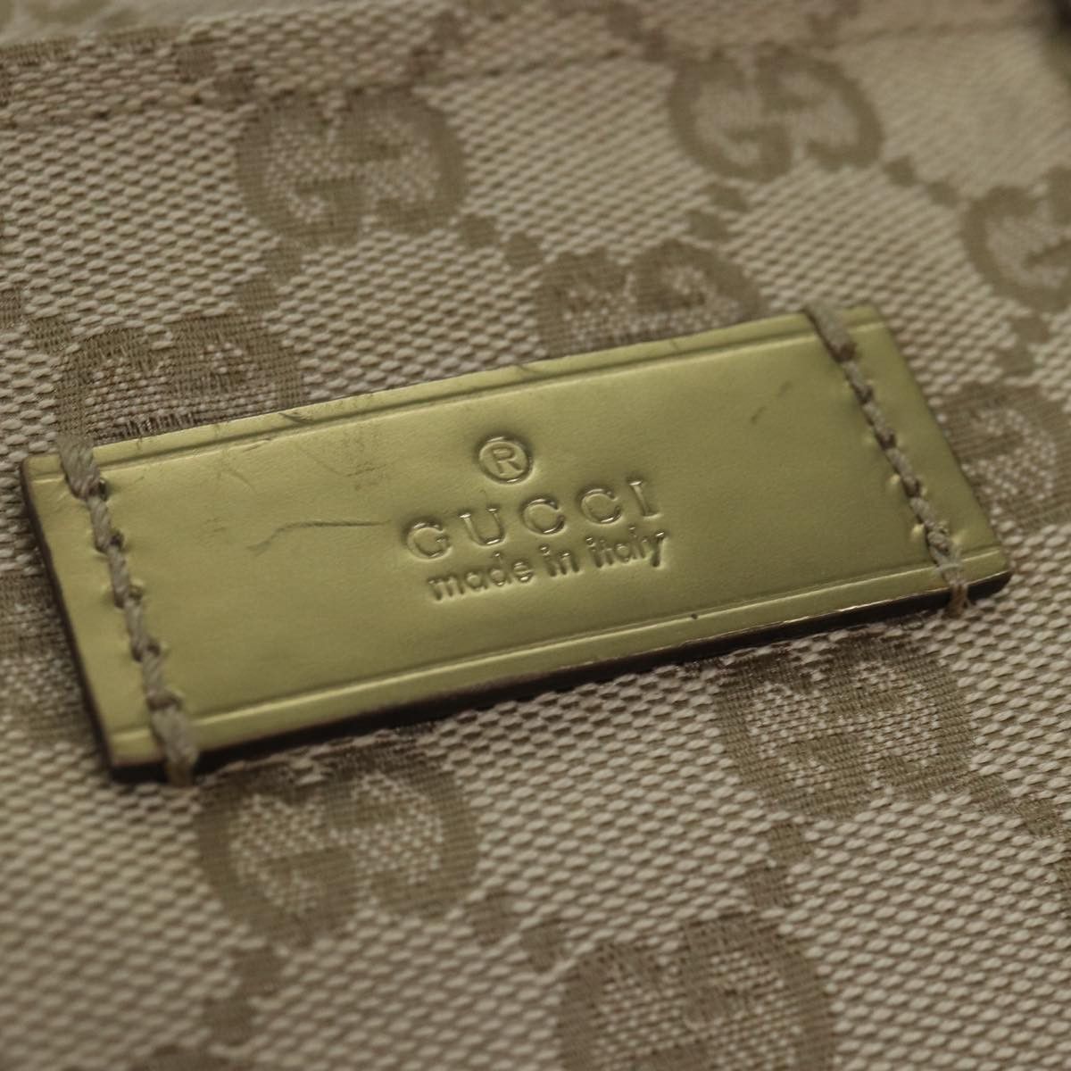 Gucci Gg Canvas Beige Canvas Tote Bag (Pre-Owned) Size ONE SIZE - 12 Thumbnail