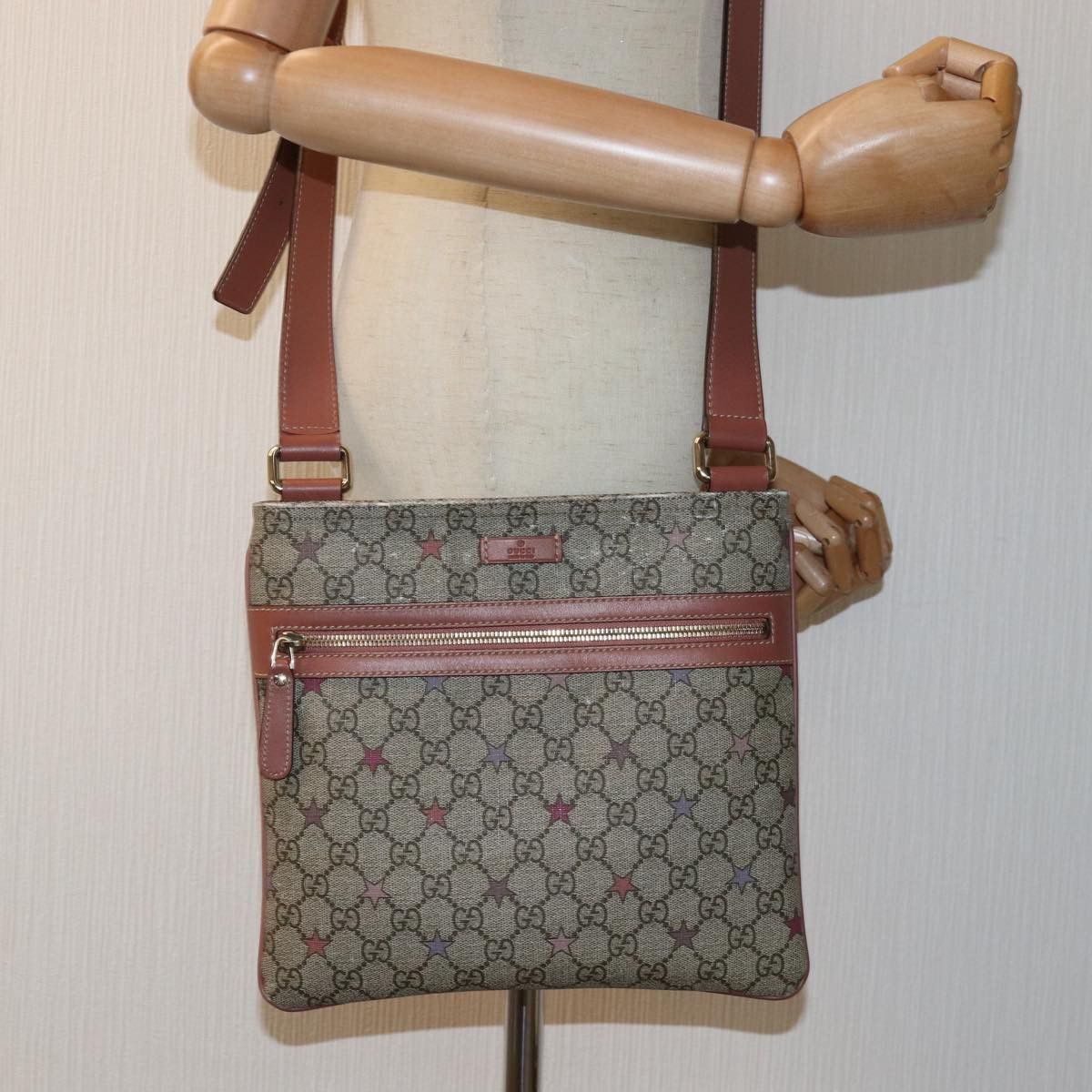 Gucci Gg Supreme Beige Canvas Shoulder Bag (Pre-Owned) Size ONE SIZE - 7 Thumbnail