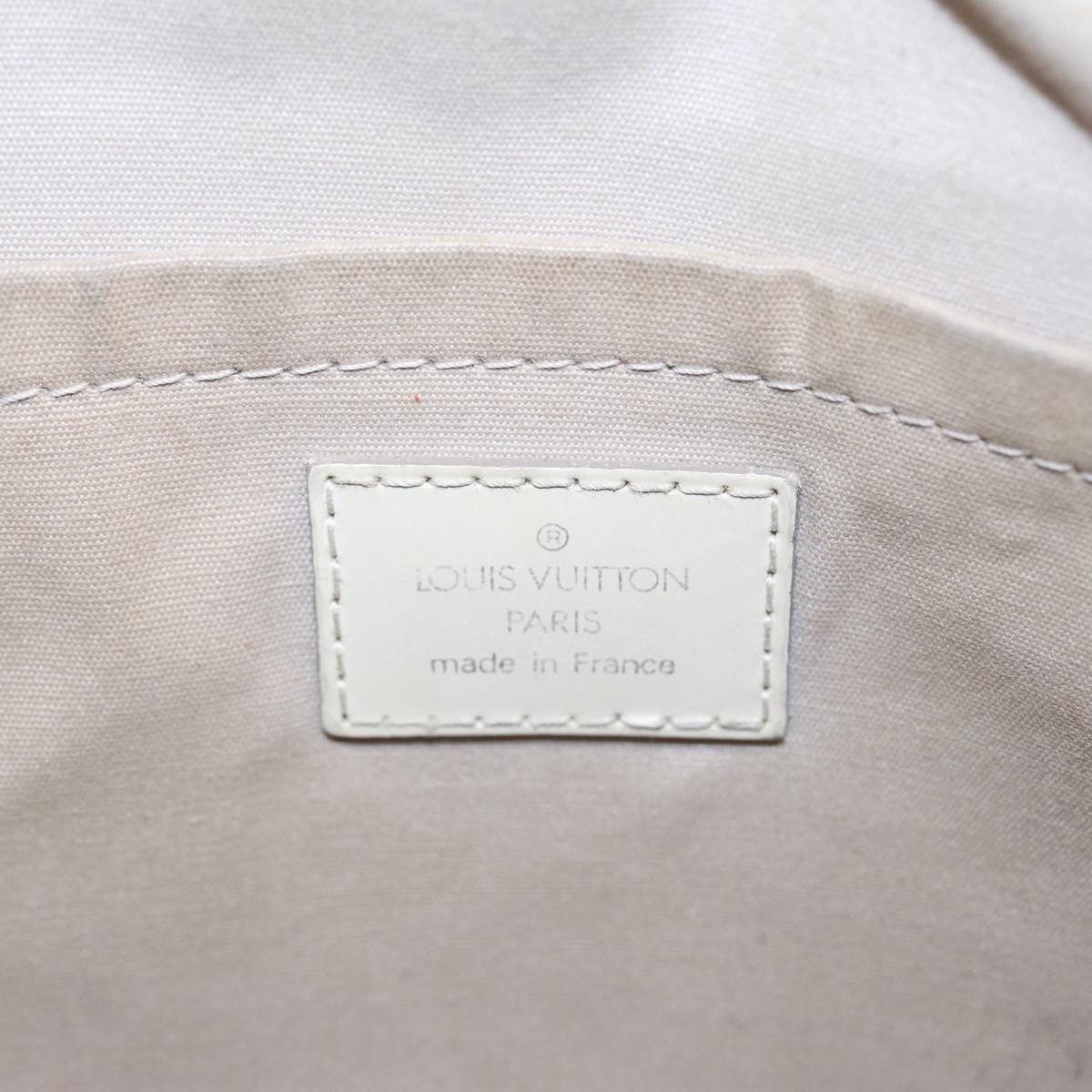 Louis Vuitton Bowling White Leather Handbag (Pre-Owned) Size ONE SIZE - 8 Thumbnail