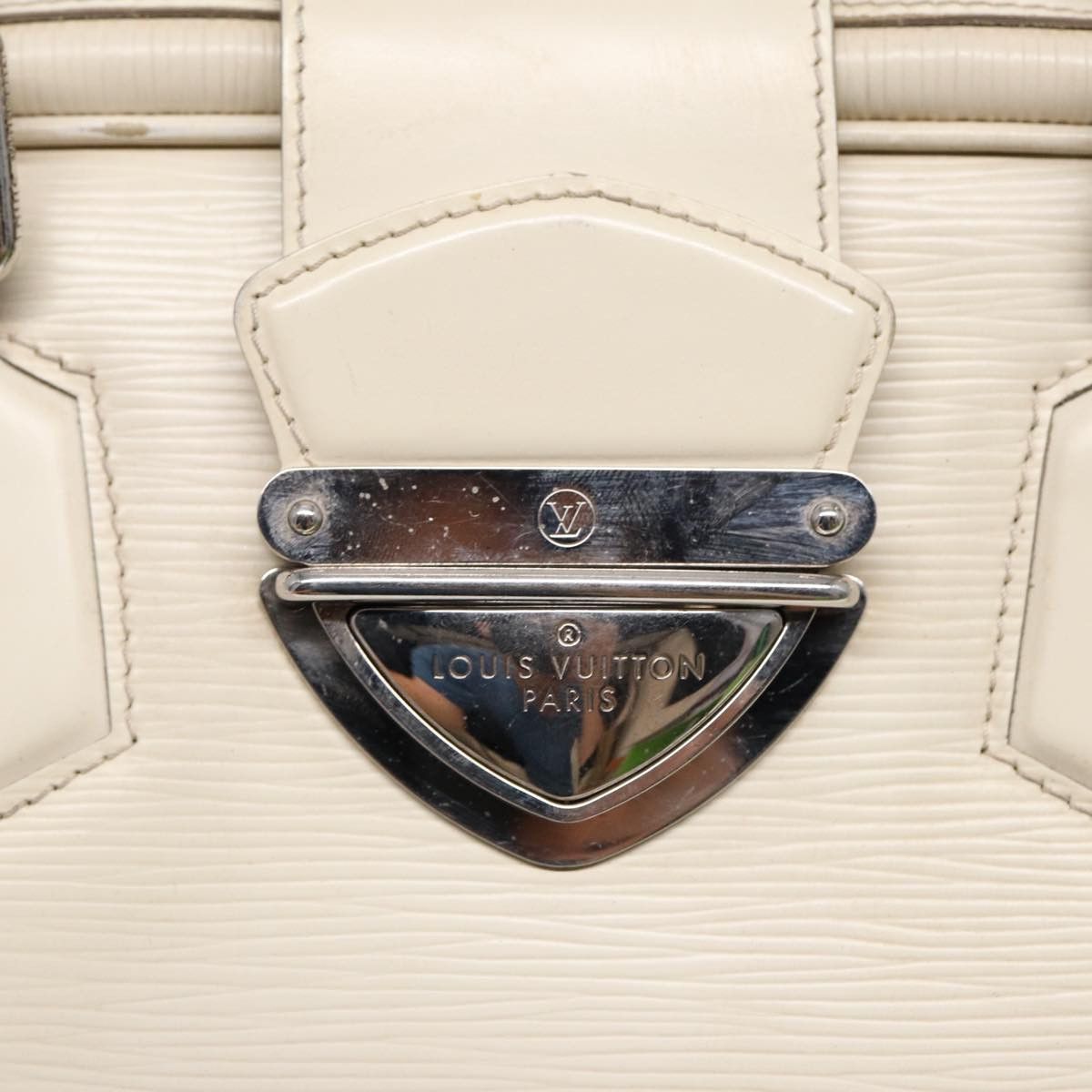 Louis Vuitton Bowling White Leather Handbag (Pre-Owned) Size ONE SIZE - 17 Thumbnail