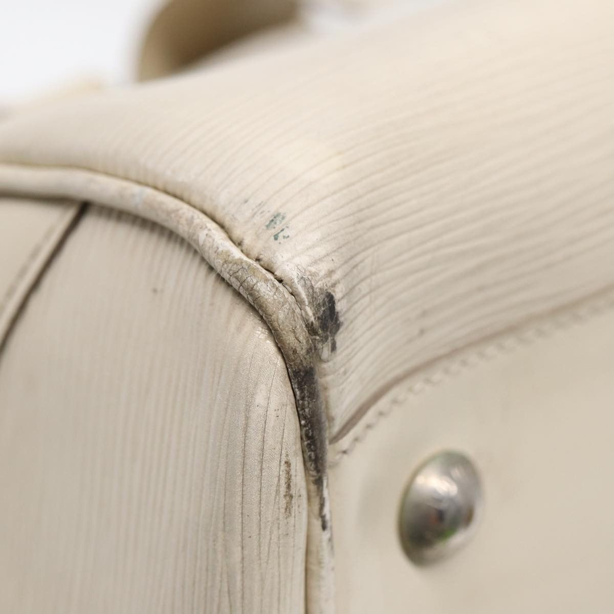 Louis Vuitton Bowling White Leather Handbag (Pre-Owned) Size ONE SIZE - 16 Thumbnail