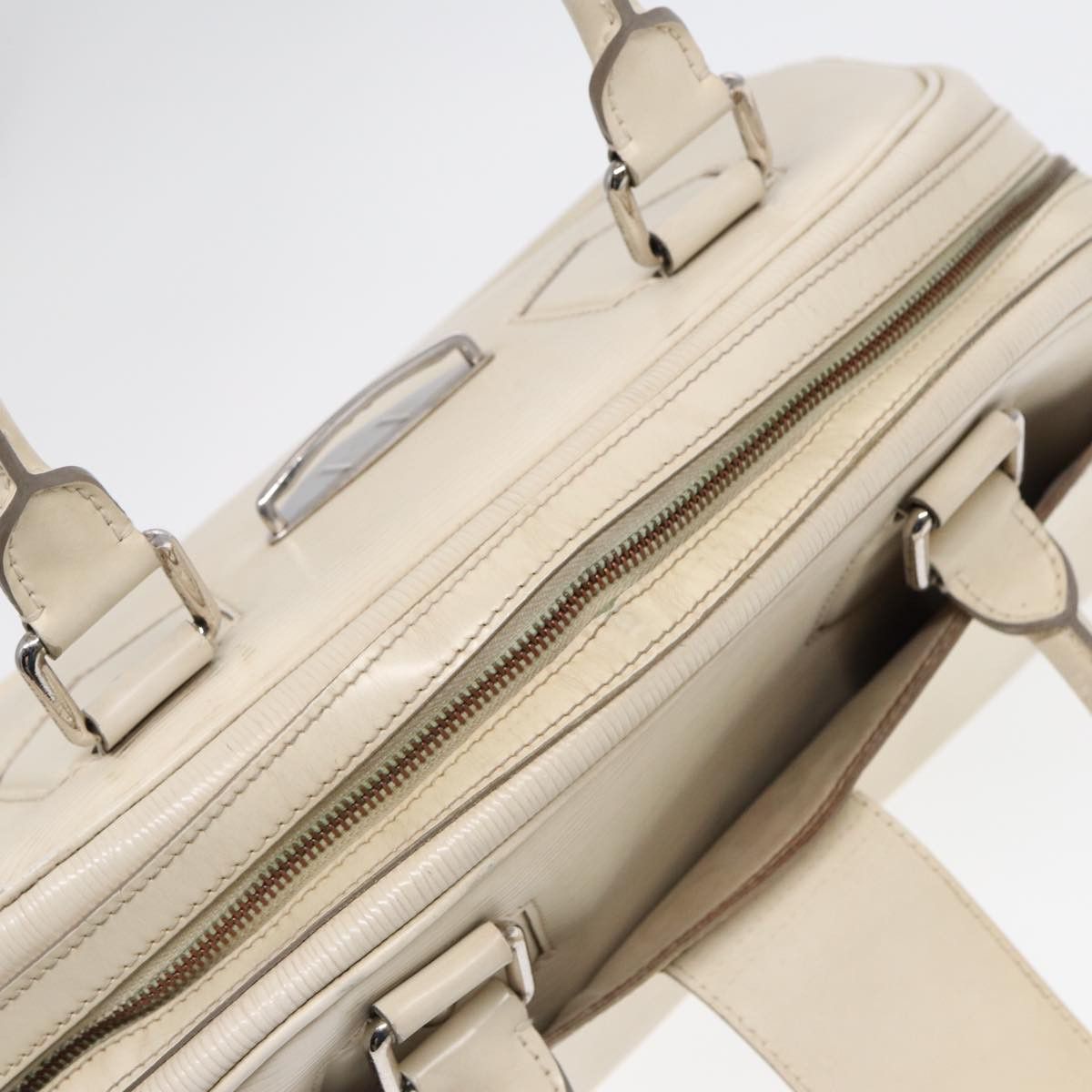 Louis Vuitton Bowling White Leather Handbag (Pre-Owned) Size ONE SIZE - 20 Thumbnail