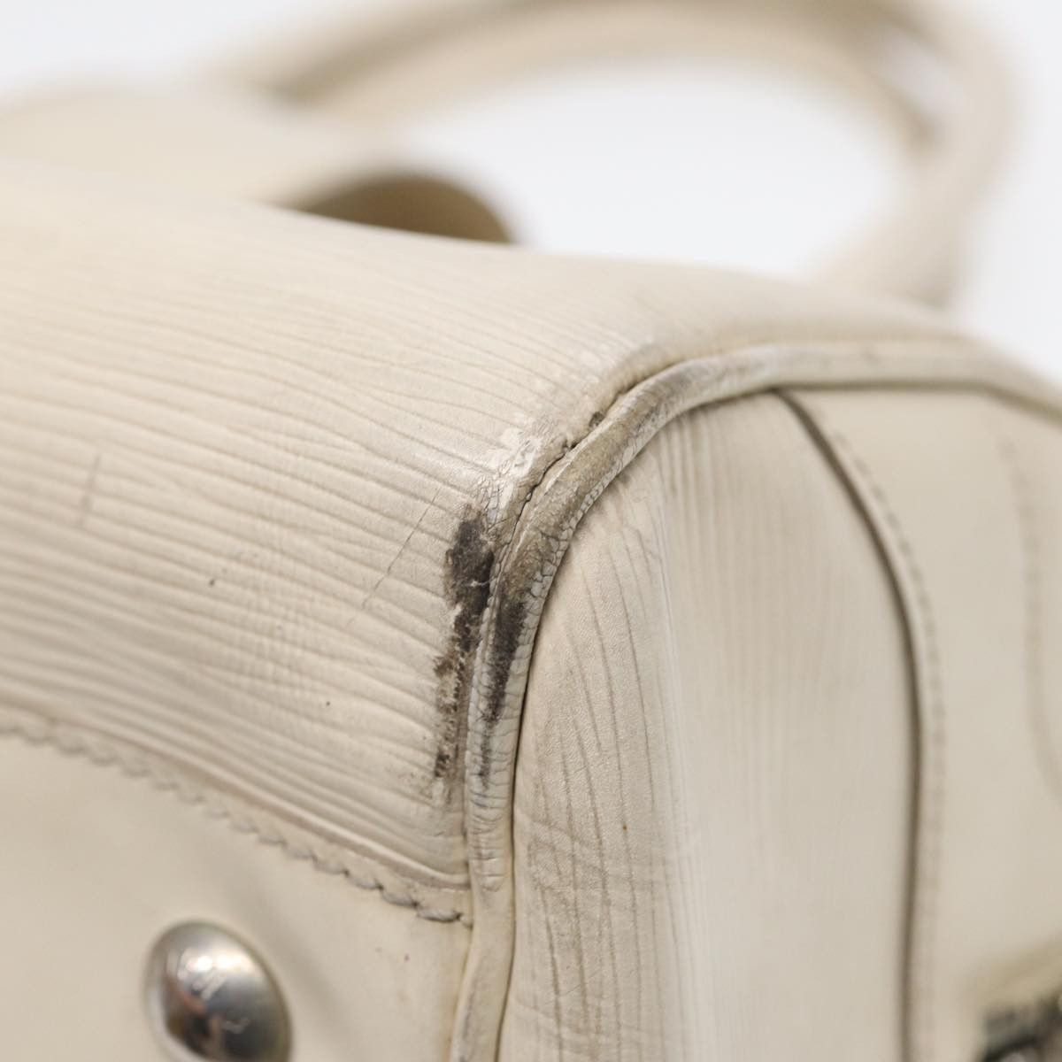 Louis Vuitton Bowling White Leather Handbag (Pre-Owned) Size ONE SIZE - 15 Thumbnail