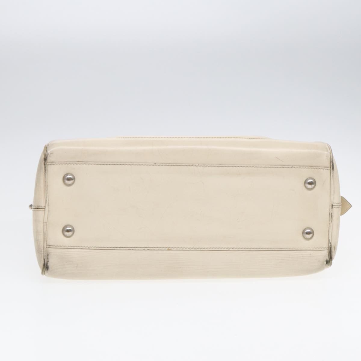 Louis Vuitton Bowling White Leather Handbag (Pre-Owned) Size ONE SIZE - 3 Thumbnail