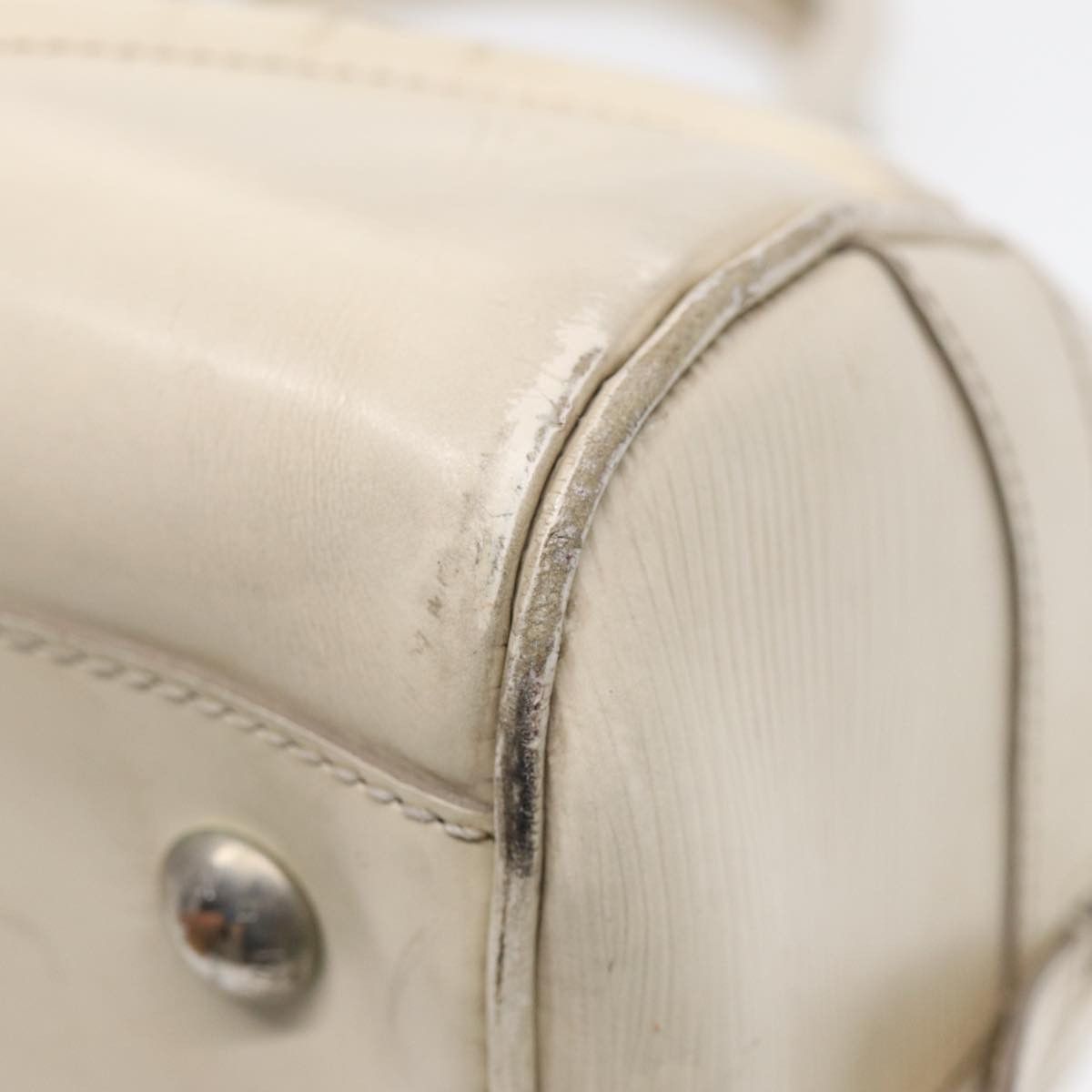 Louis Vuitton Bowling White Leather Handbag (Pre-Owned) Size ONE SIZE - 13 Thumbnail
