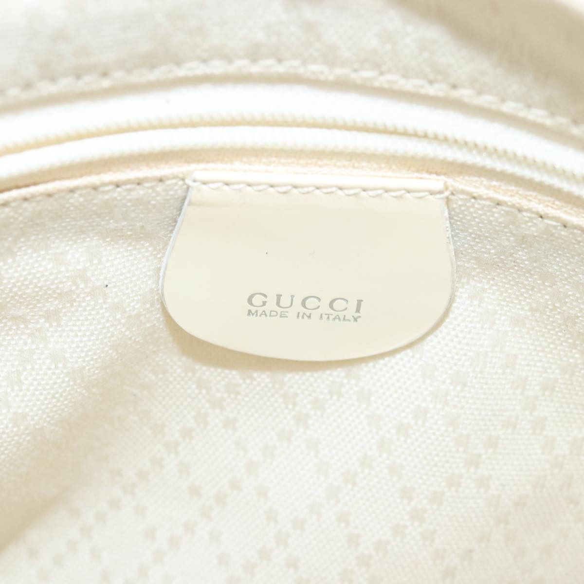 Gucci Bamboo White Synthetic Shoulder Bag (Pre-Owned) Size ONE SIZE - 18 Thumbnail