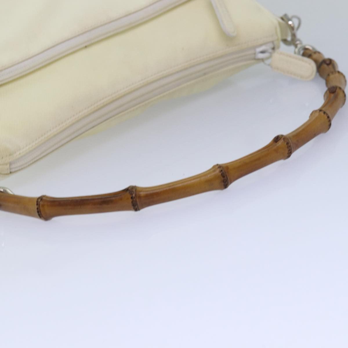 Gucci Bamboo White Synthetic Shoulder Bag (Pre-Owned) Size ONE SIZE - 12 Thumbnail