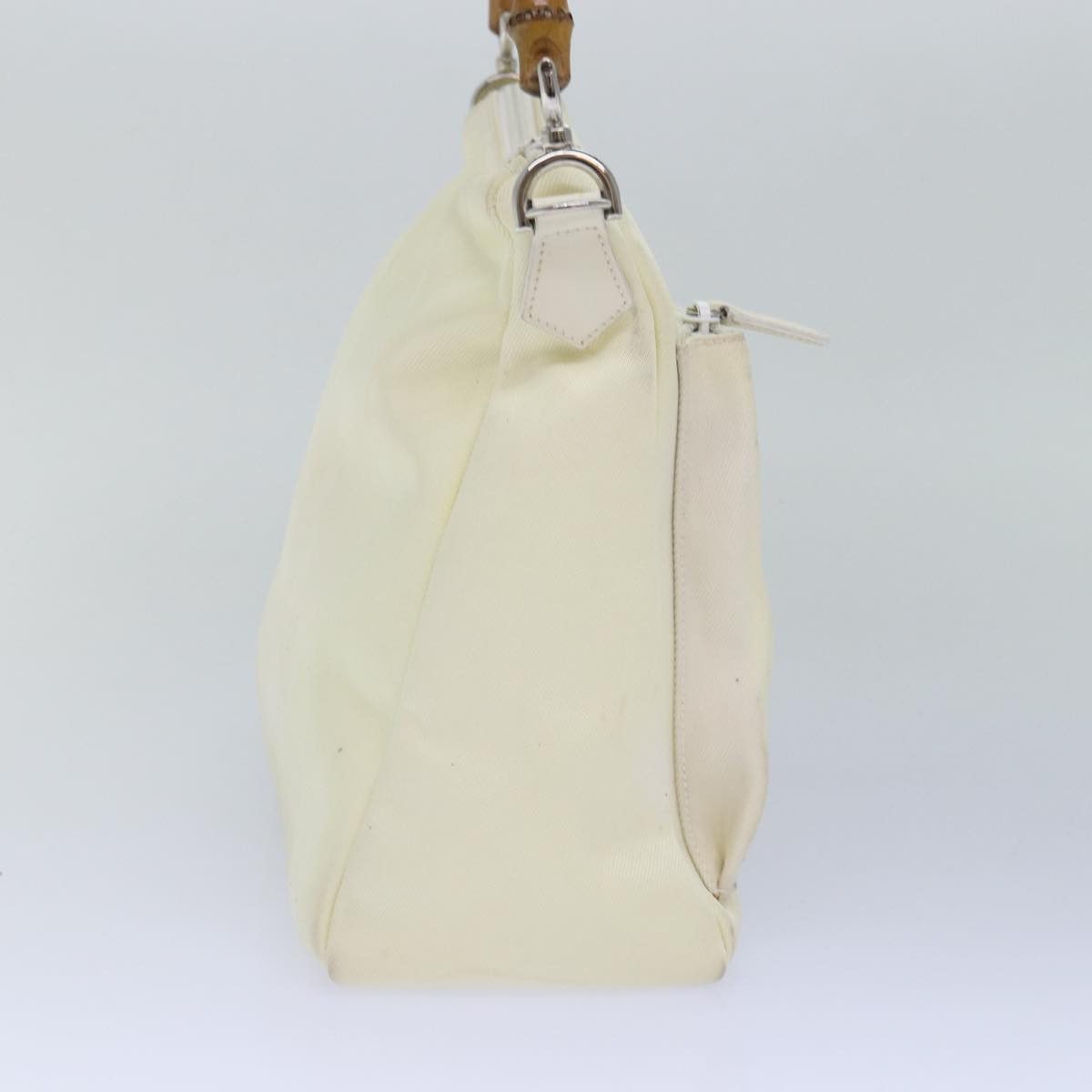 Gucci Bamboo White Synthetic Shoulder Bag (Pre-Owned) Size ONE SIZE - 10 Thumbnail