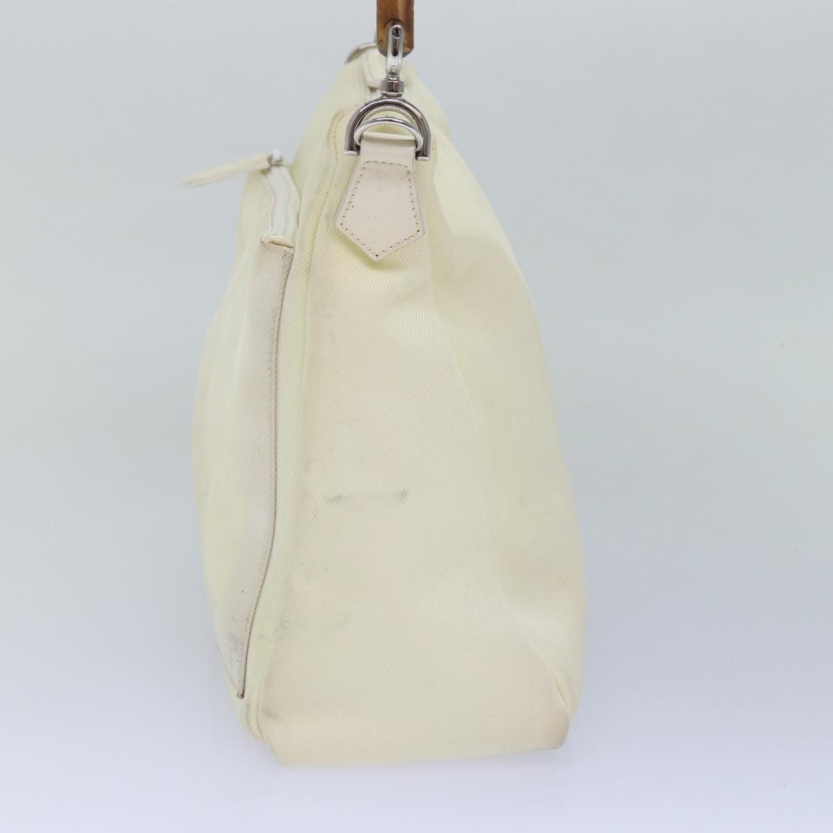 Gucci Bamboo White Synthetic Shoulder Bag (Pre-Owned) Size ONE SIZE - 11 Thumbnail