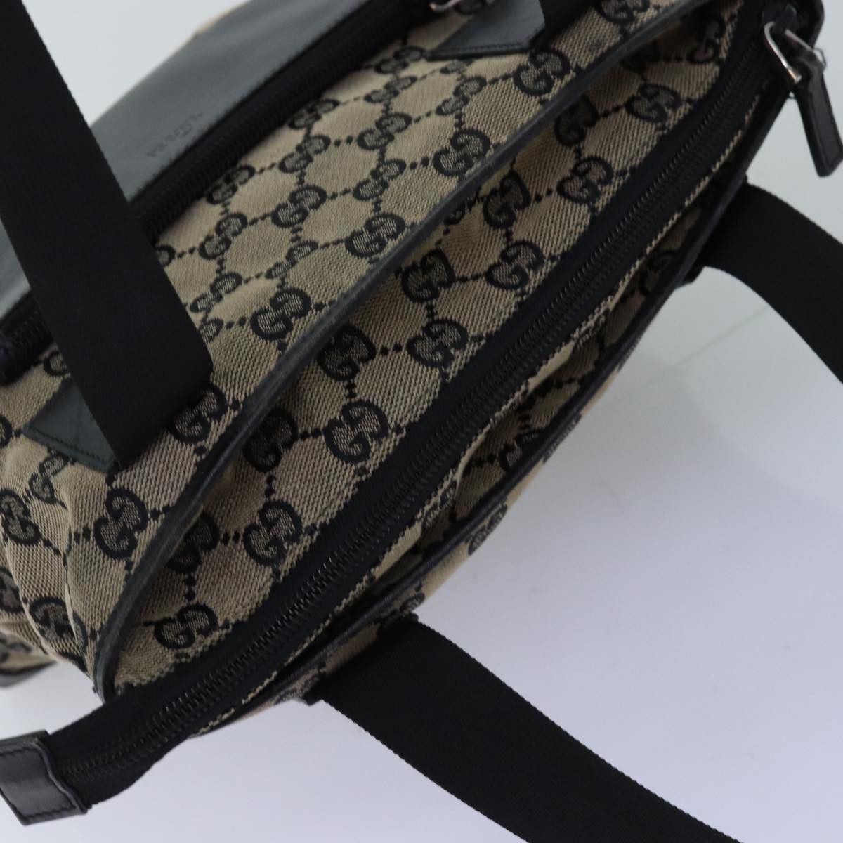 Gucci Gg Canvas Navy Canvas Tote Bag (Pre-Owned) Size ONE SIZE - 11 Thumbnail