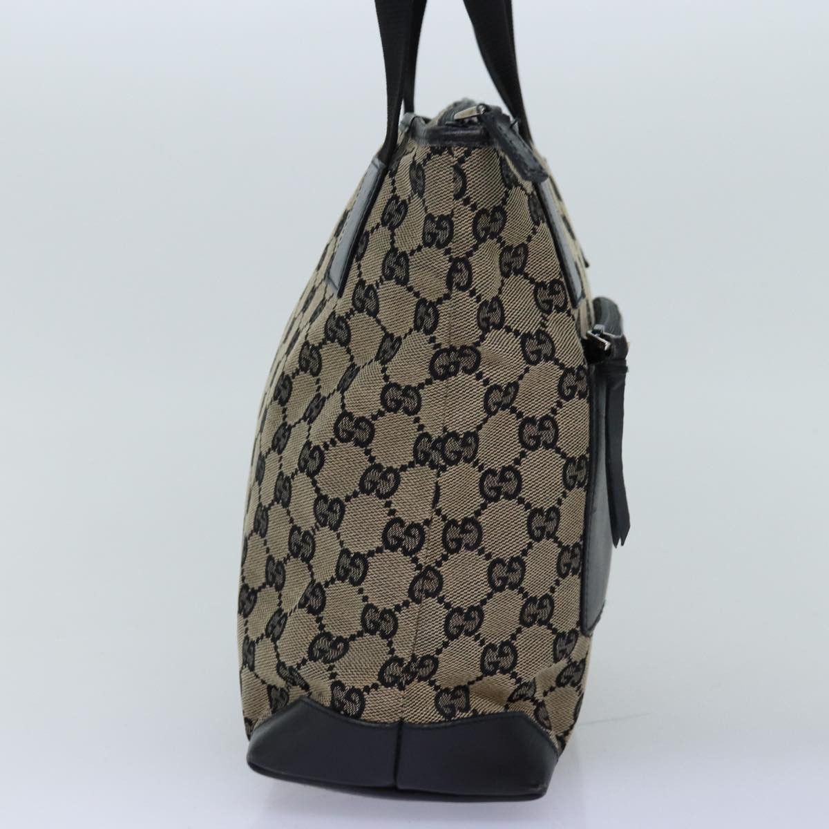 Gucci Gg Canvas Navy Canvas Tote Bag (Pre-Owned) Size ONE SIZE - 4 Thumbnail