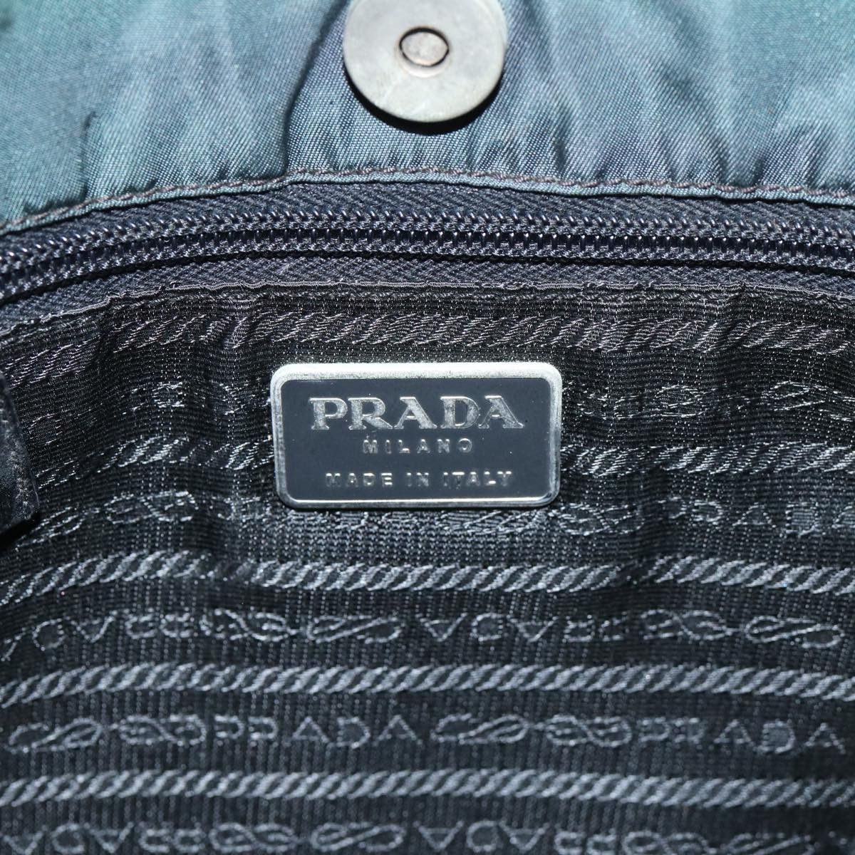 Prada Tessuto Khaki Synthetic Shoulder Bag (Pre-Owned) Size ONE SIZE - 8 Thumbnail