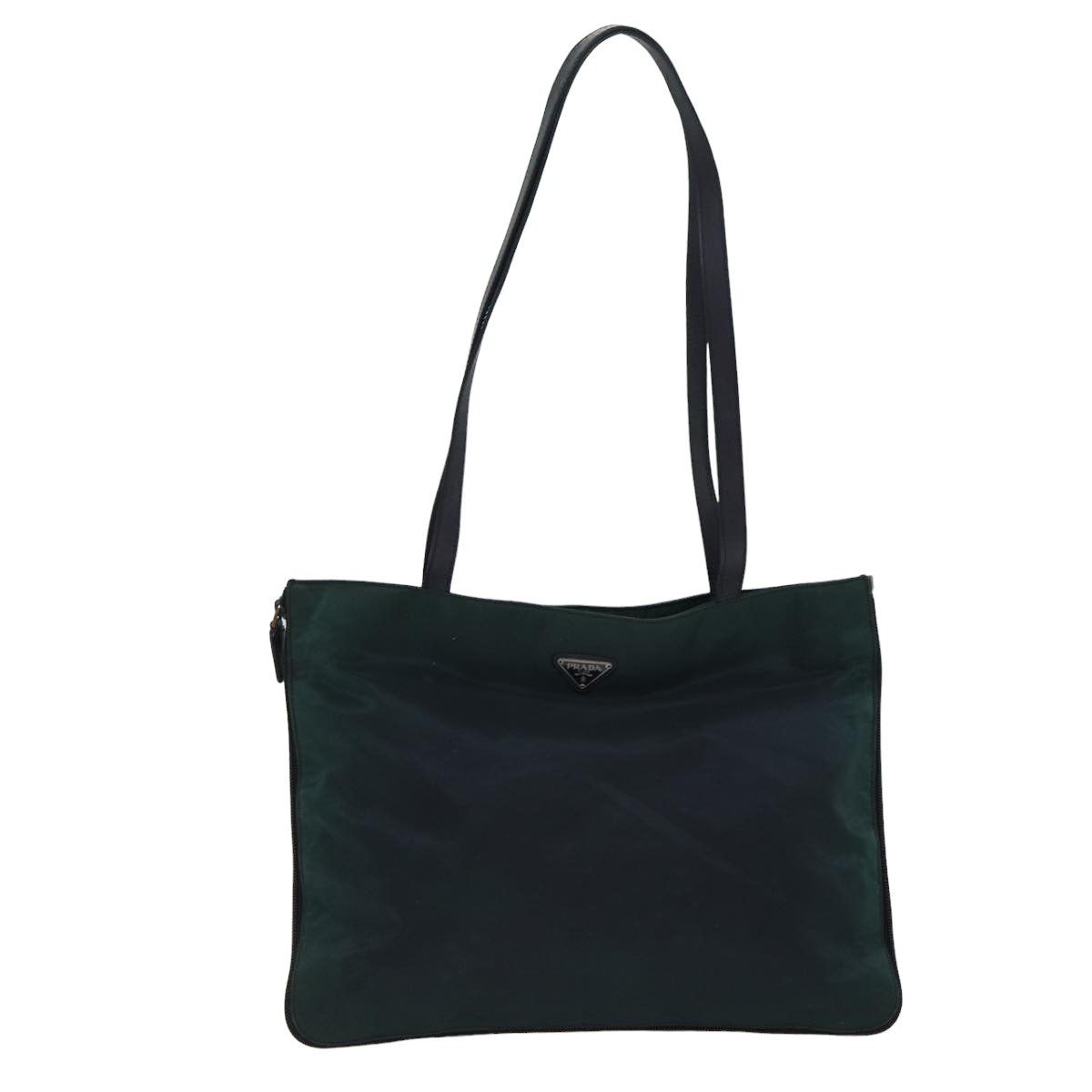 Prada Tessuto Khaki Synthetic Shoulder Bag (Pre-Owned) Size ONE SIZE - 18 Thumbnail