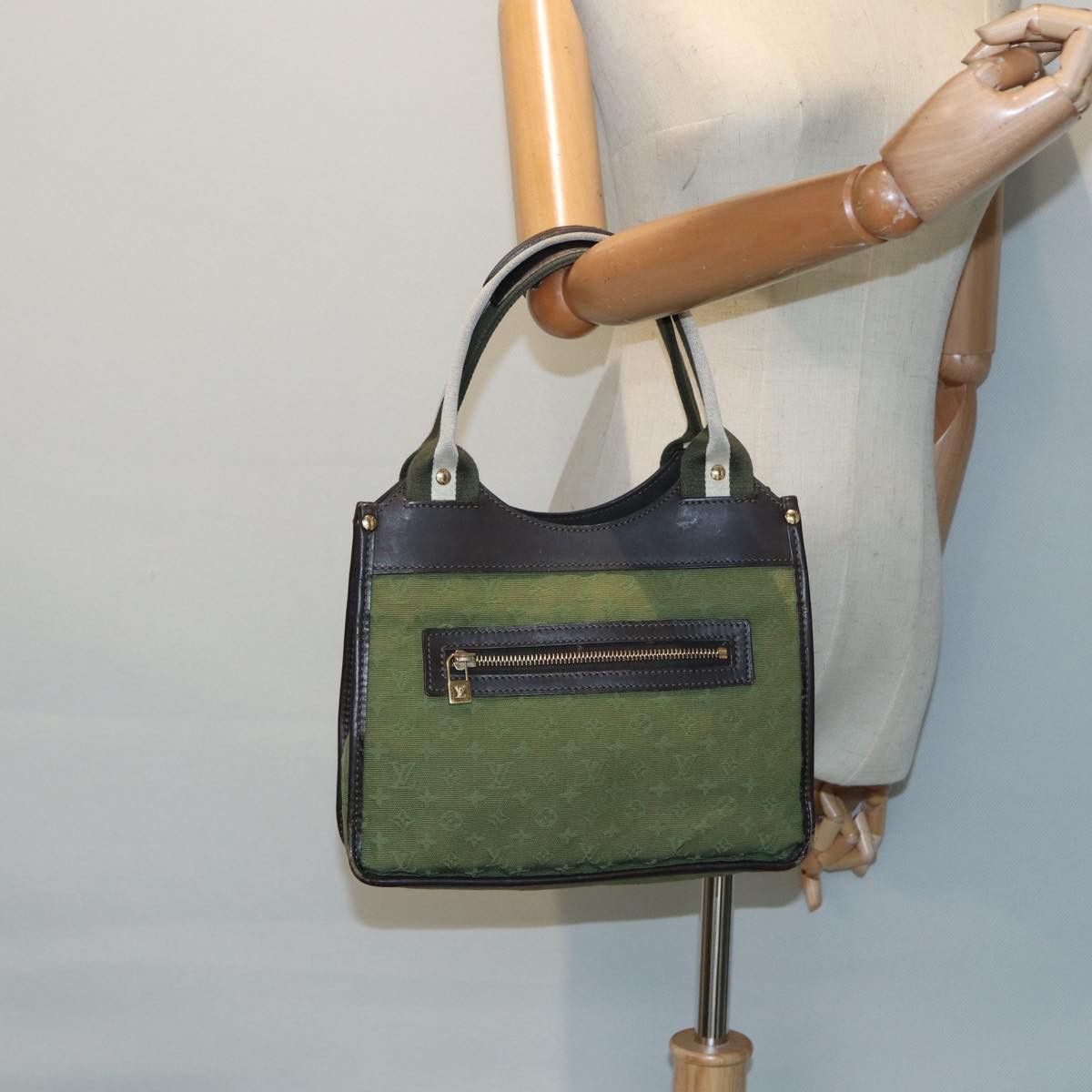 Louis Vuitton Suck Polosion Khaki Canvas Handbag (Pre-Owned) Size ONE SIZE - 7 Thumbnail