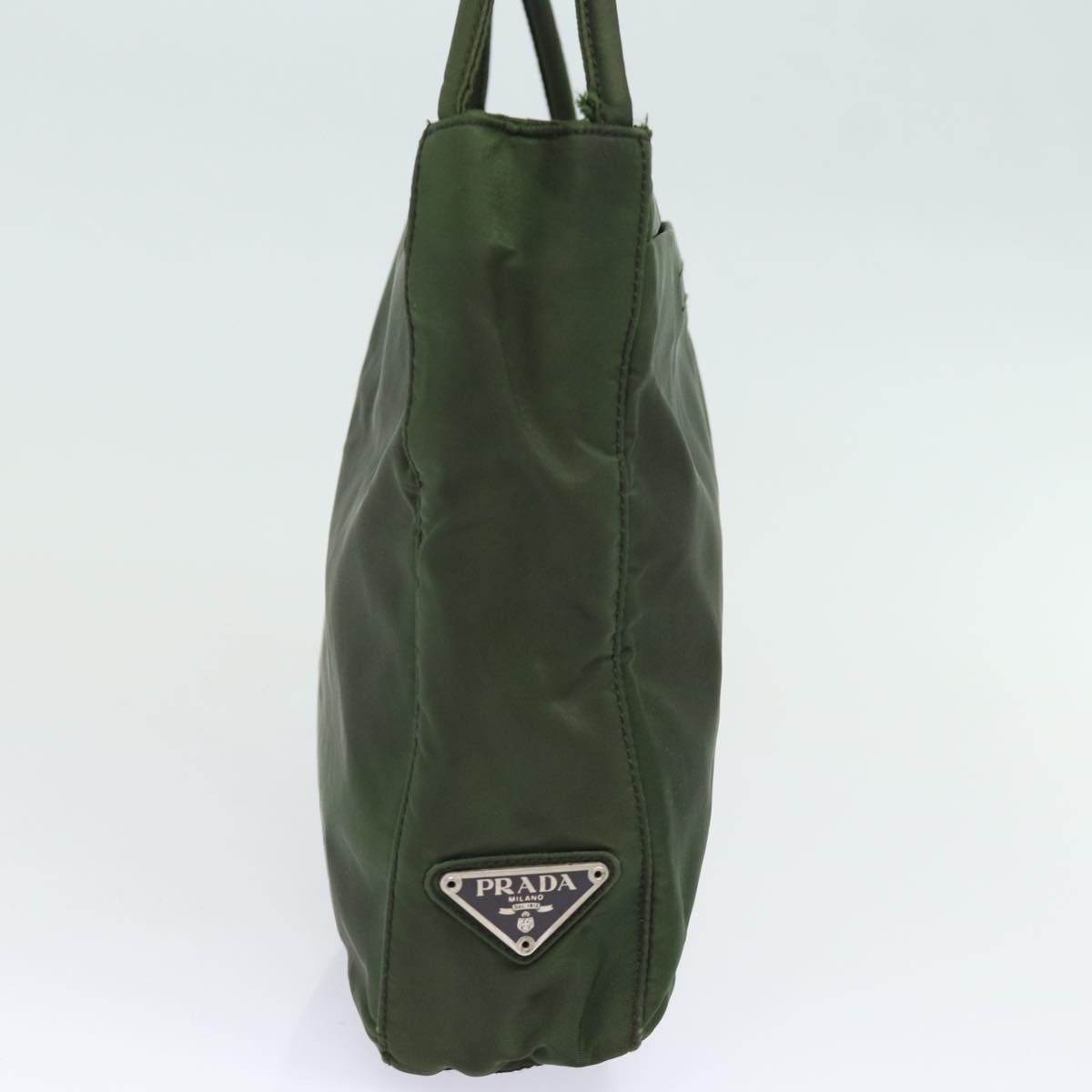 Prada Tessuto Khaki Synthetic Tote Bag (Pre-Owned) Size ONE SIZE - 9 Thumbnail