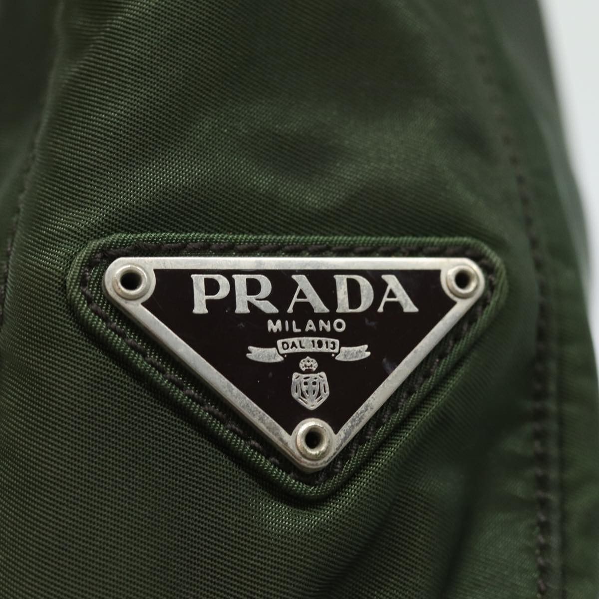 Prada Tessuto Khaki Synthetic Tote Bag (Pre-Owned) Size ONE SIZE - 18 Thumbnail