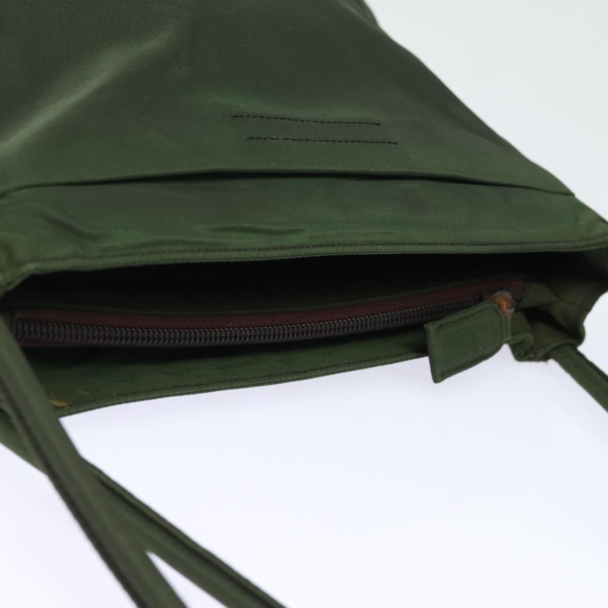 Prada Tessuto Khaki Synthetic Tote Bag (Pre-Owned) Size ONE SIZE - 4 Thumbnail