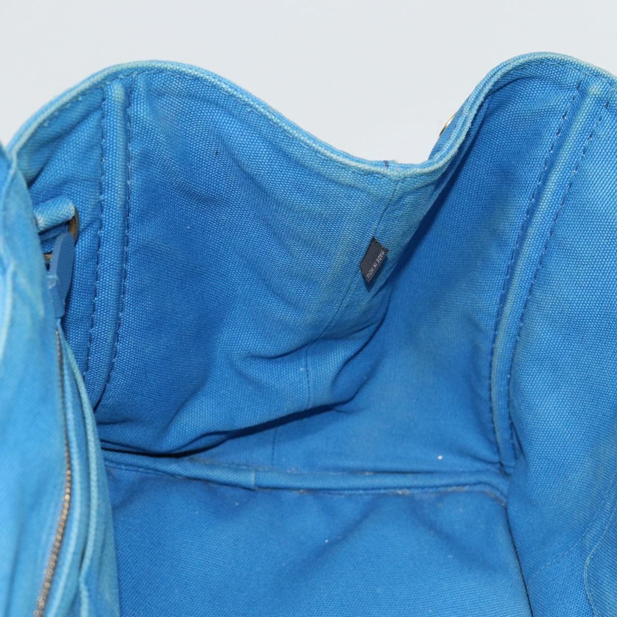 Prada Canapa Blue Canvas Handbag (Pre-Owned) Size ONE SIZE - 13 Thumbnail