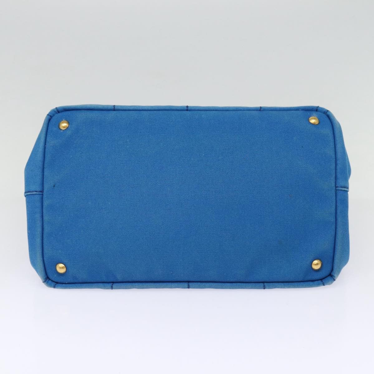 Prada Canapa Blue Canvas Handbag (Pre-Owned) Size ONE SIZE - 5 Thumbnail