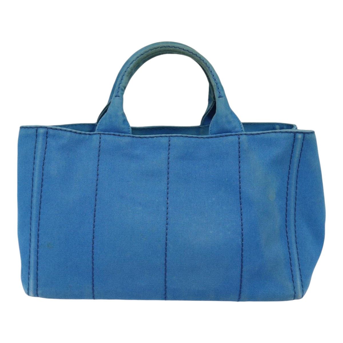 Prada Canapa Blue Canvas Handbag (Pre-Owned) Size ONE SIZE - 2 Thumbnail